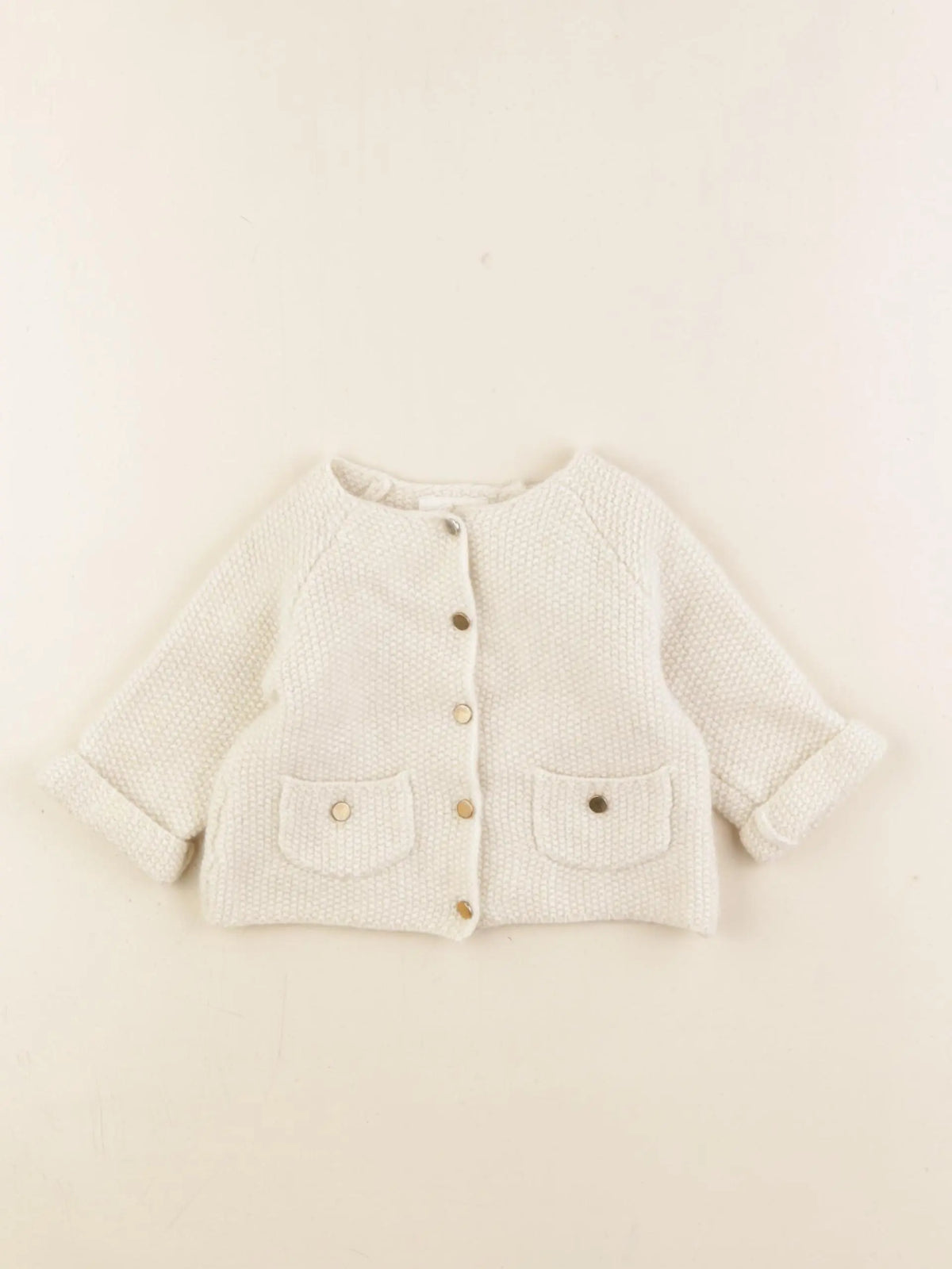 Louis Louise - gilet beige, or - 6 mois