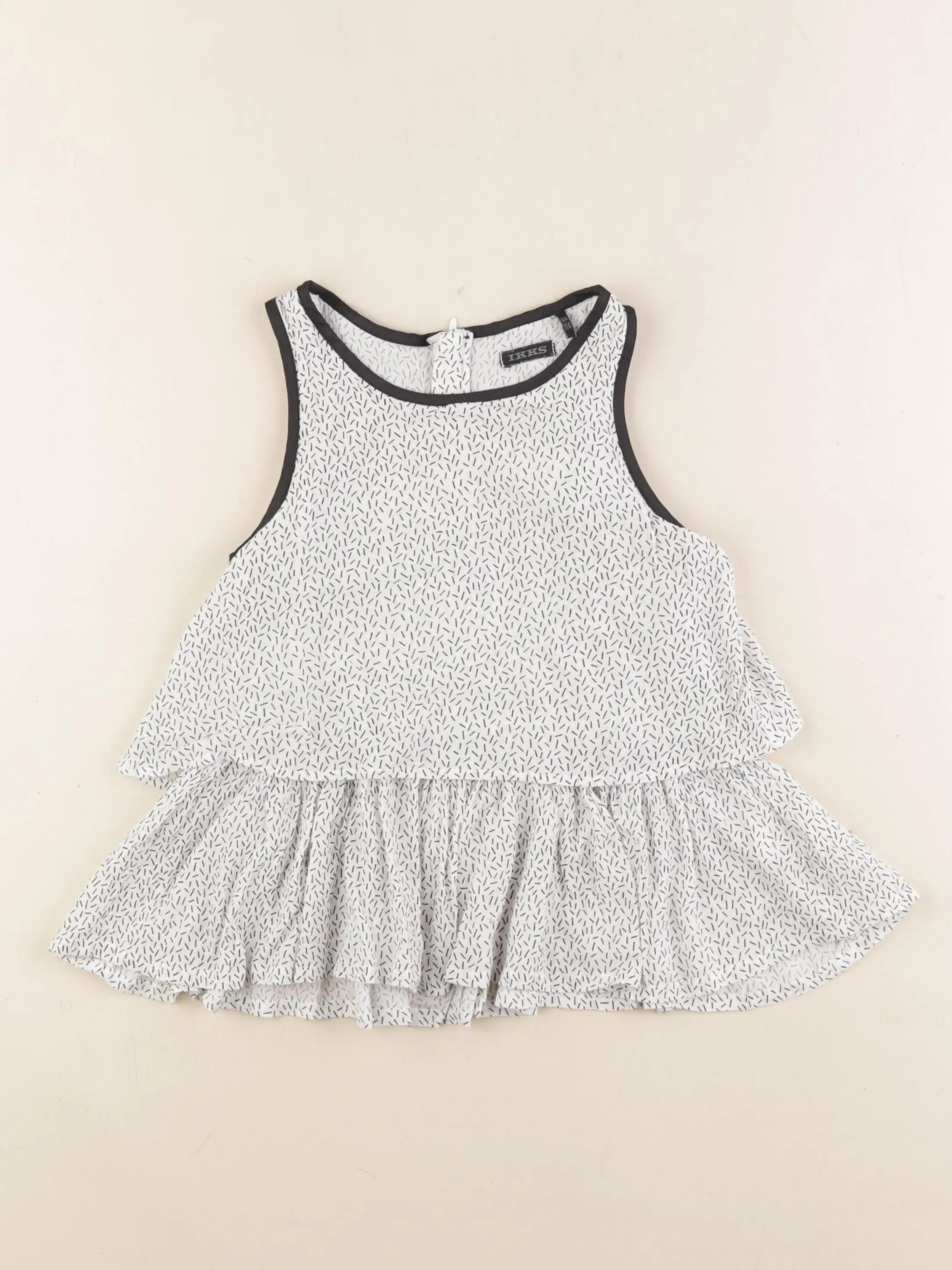 IKKS - blouse blanc, noir - 6 ans