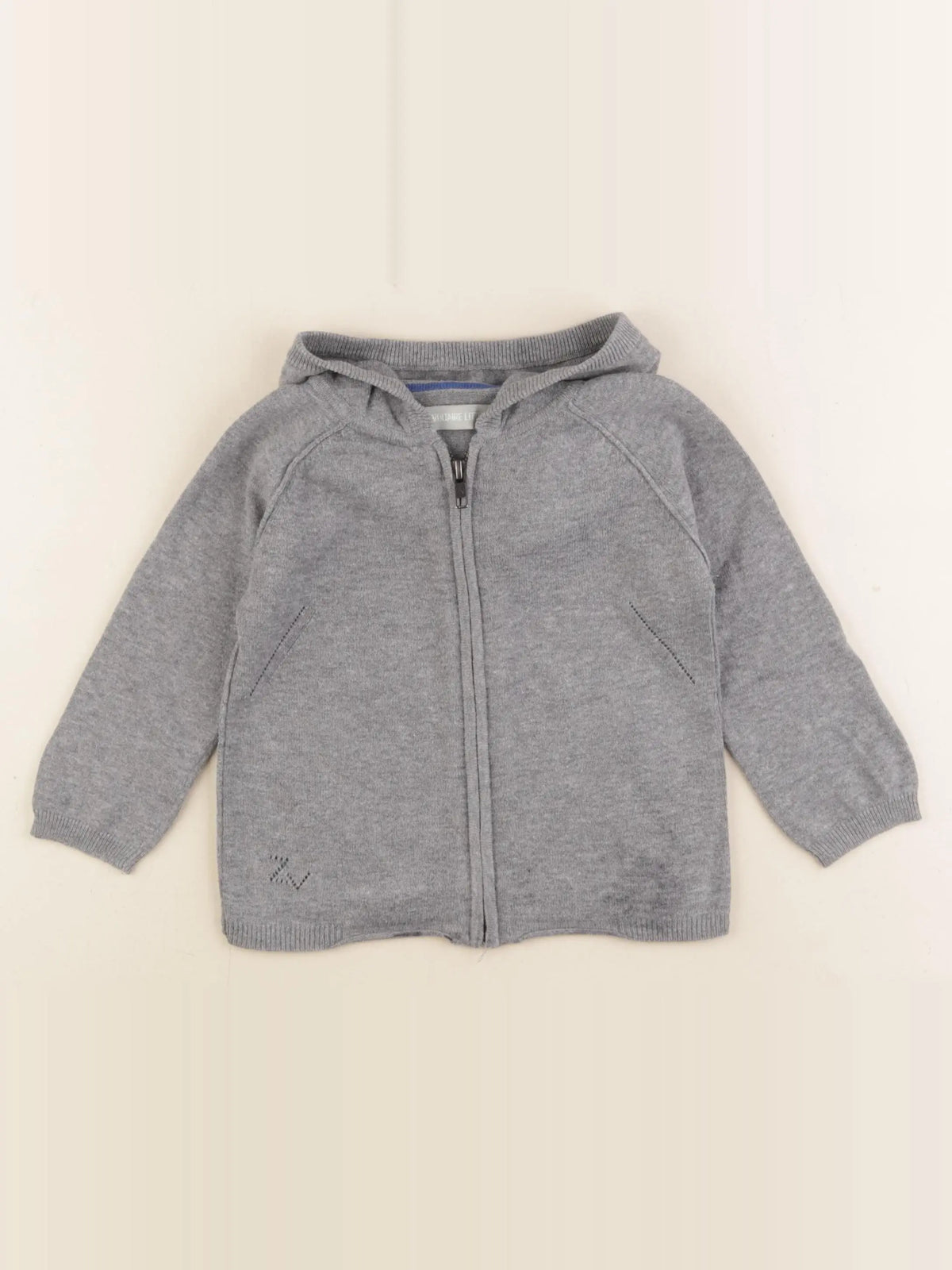 Zadig & Voltaire - gilet imprimé au dos gris - 2 ans