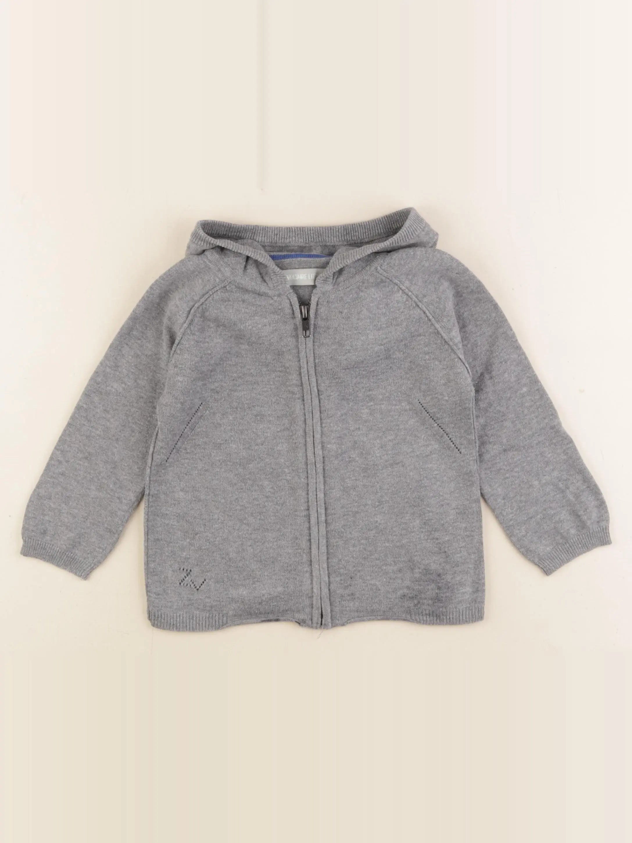 Zadig & Voltaire - gilet imprimé au dos gris - 2 ans