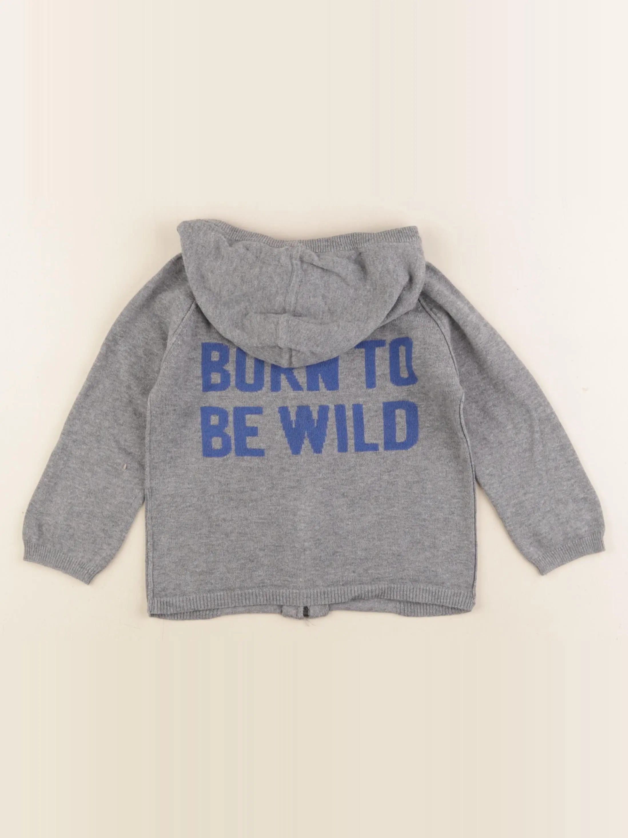 Zadig & Voltaire - gilet imprimé au dos gris - 2 ans