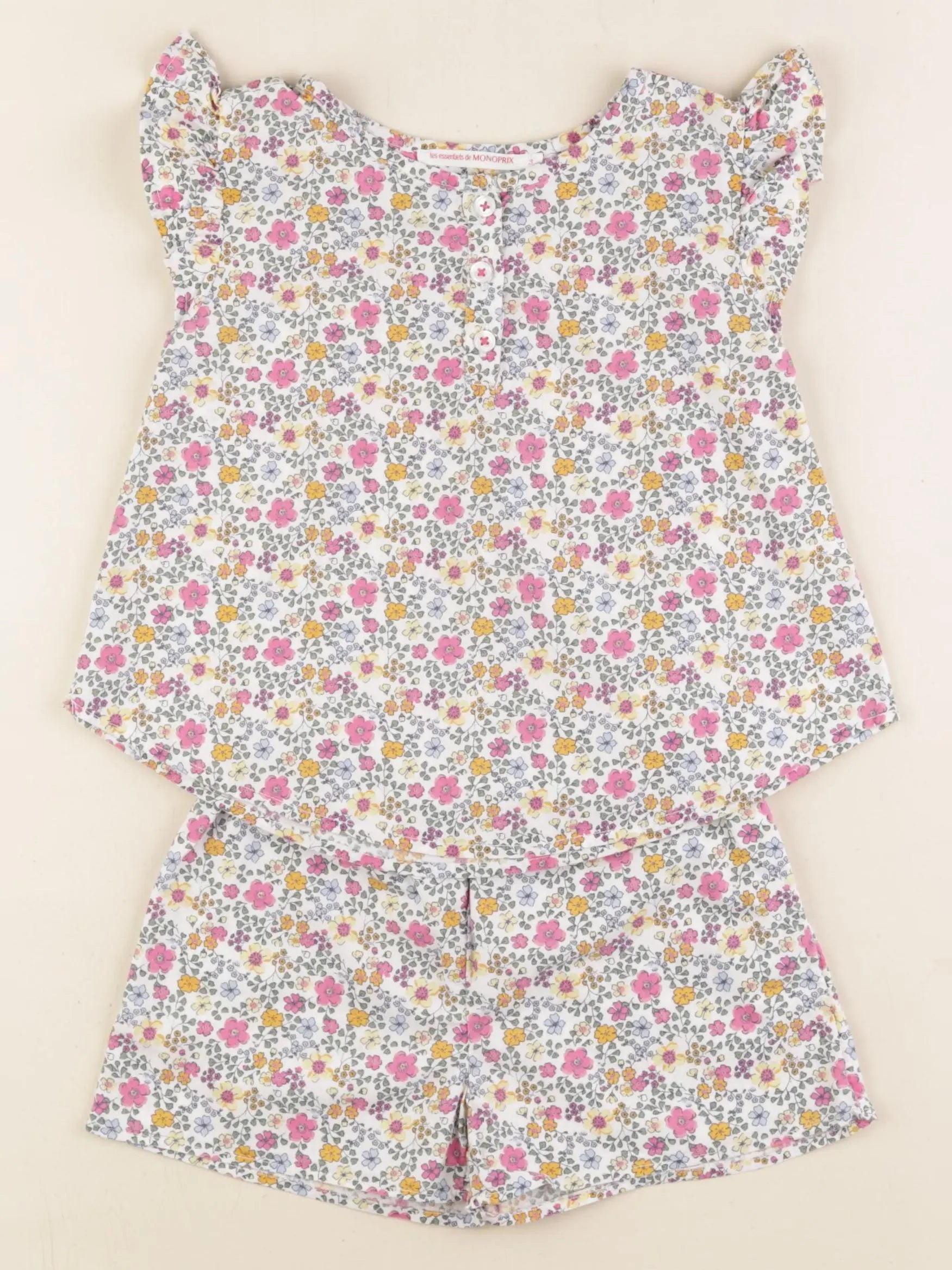 Monoprix - pyjama coton multicolore - 3 ans