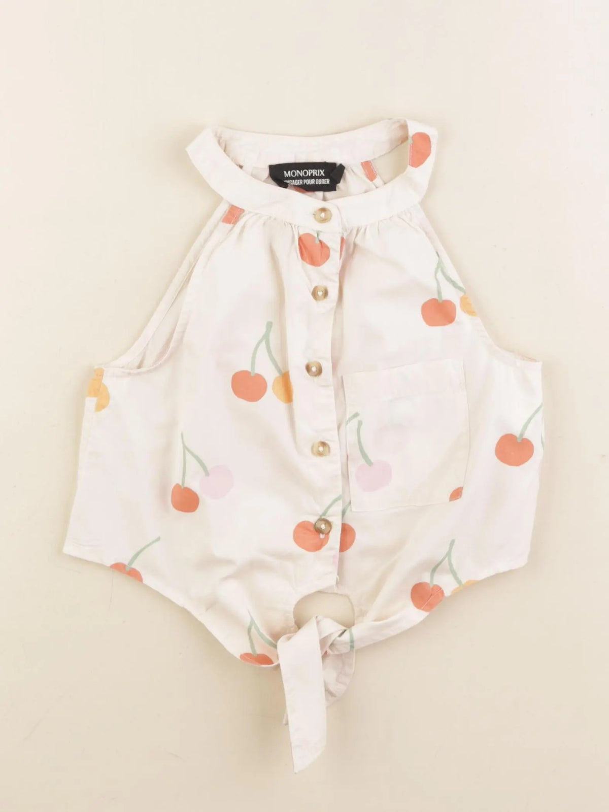 Monoprix - blouse blanc - 4 ans