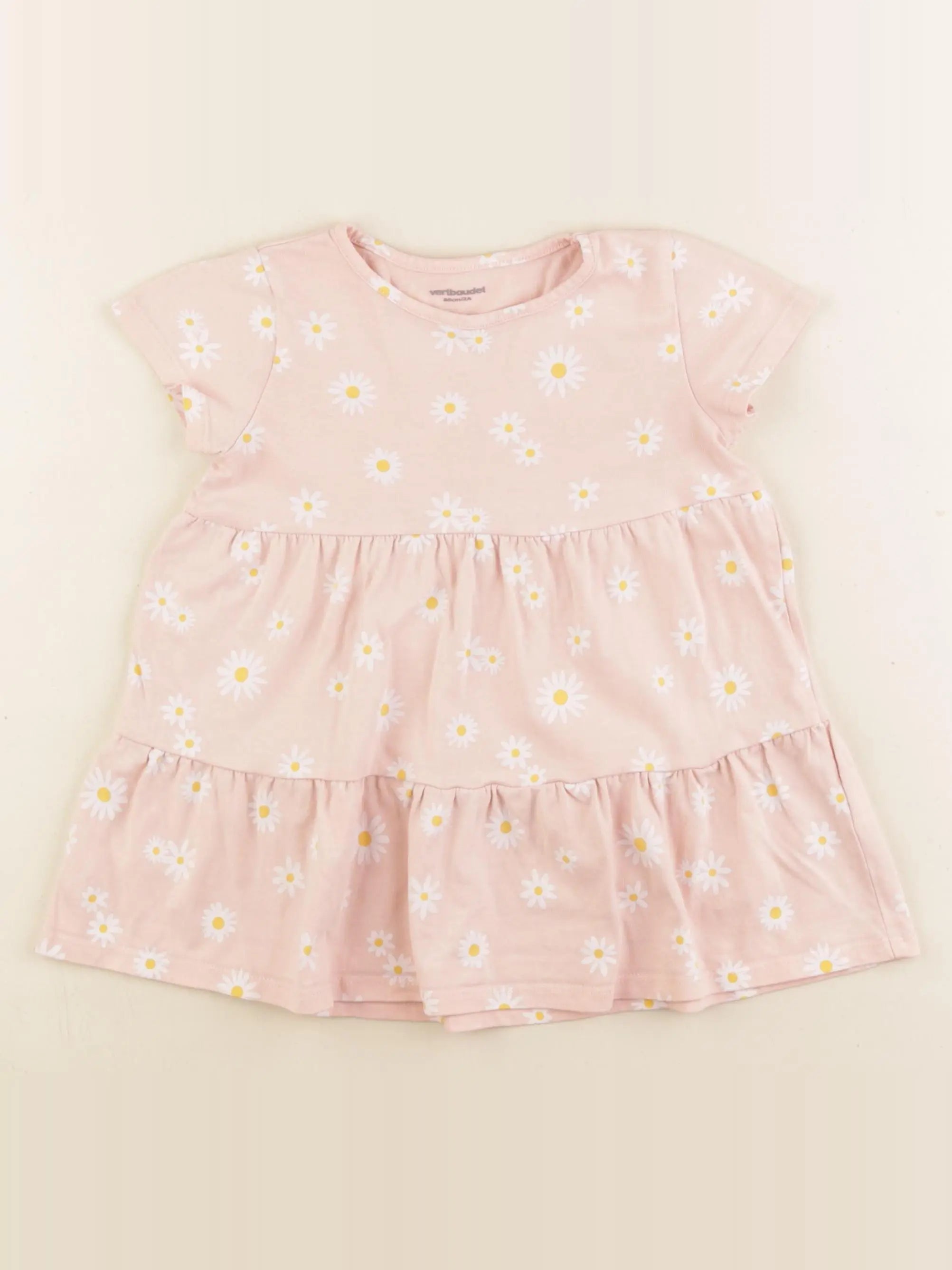 Vertbaudet - robe rose - 2 ans
