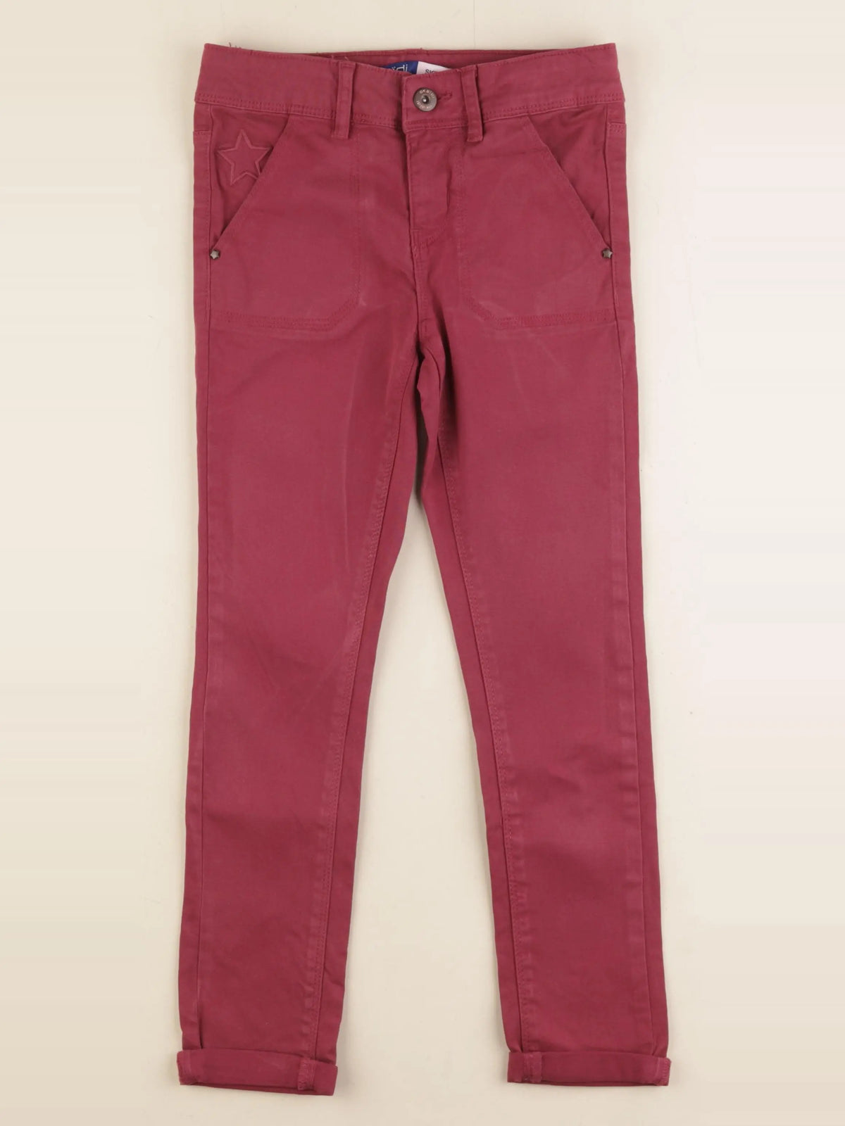 Okaidi - pantalon rouge - 8 ans