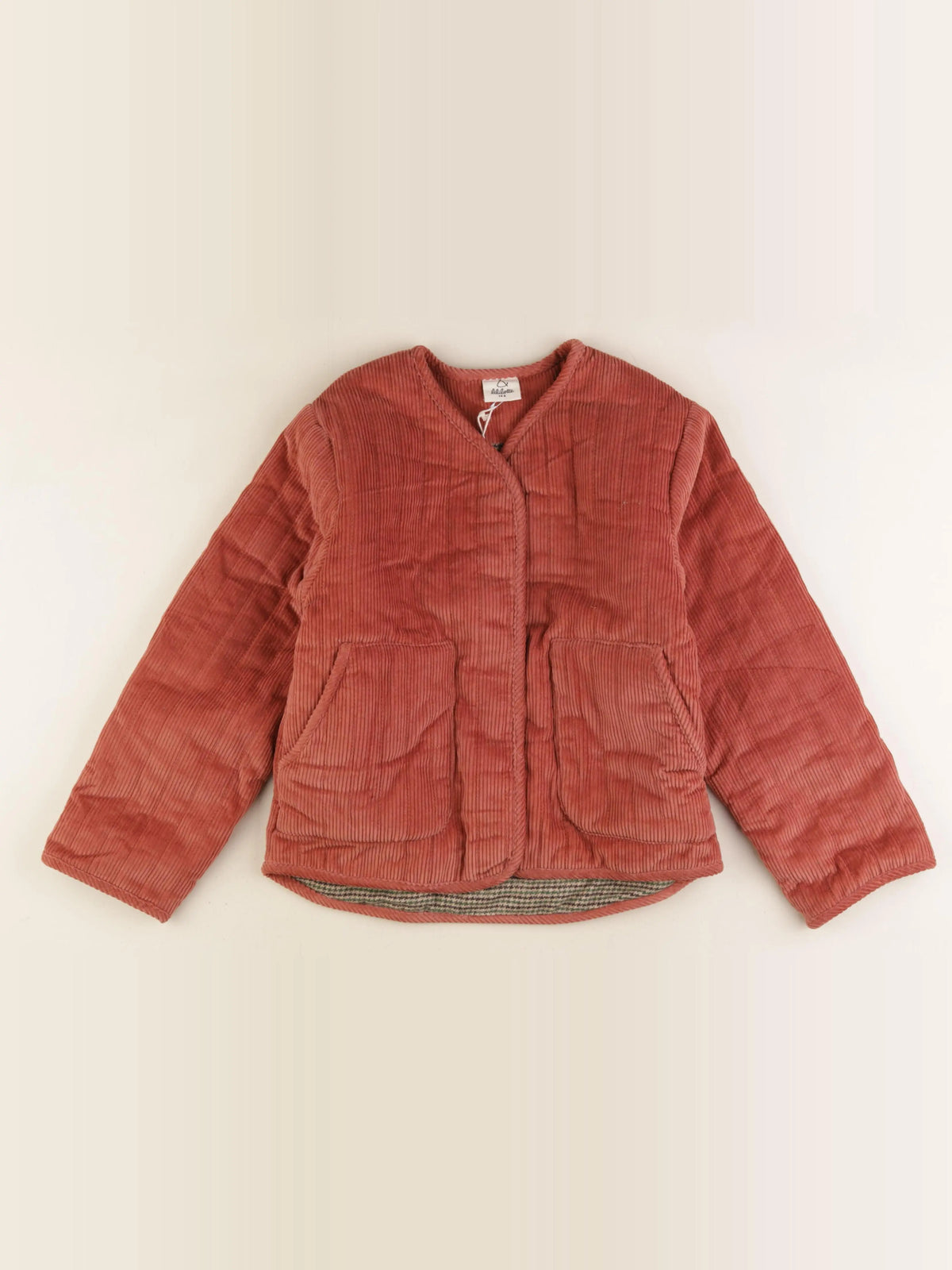 Veste Cléophée velours terracotta