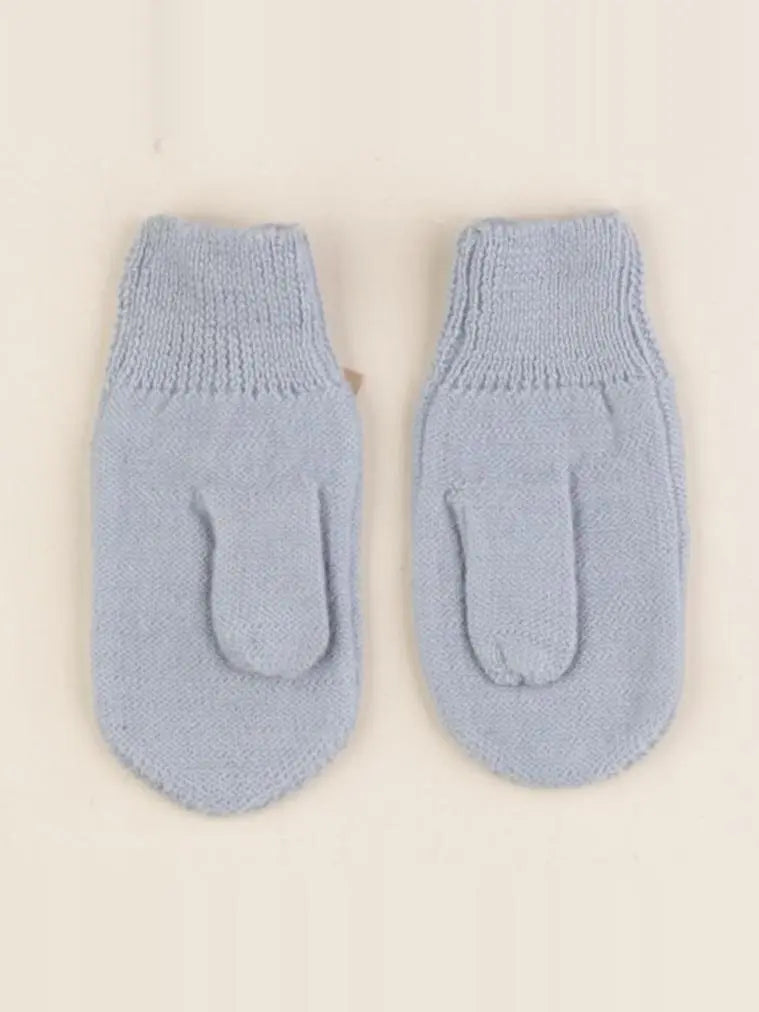 Moufles Martin tricot bleu