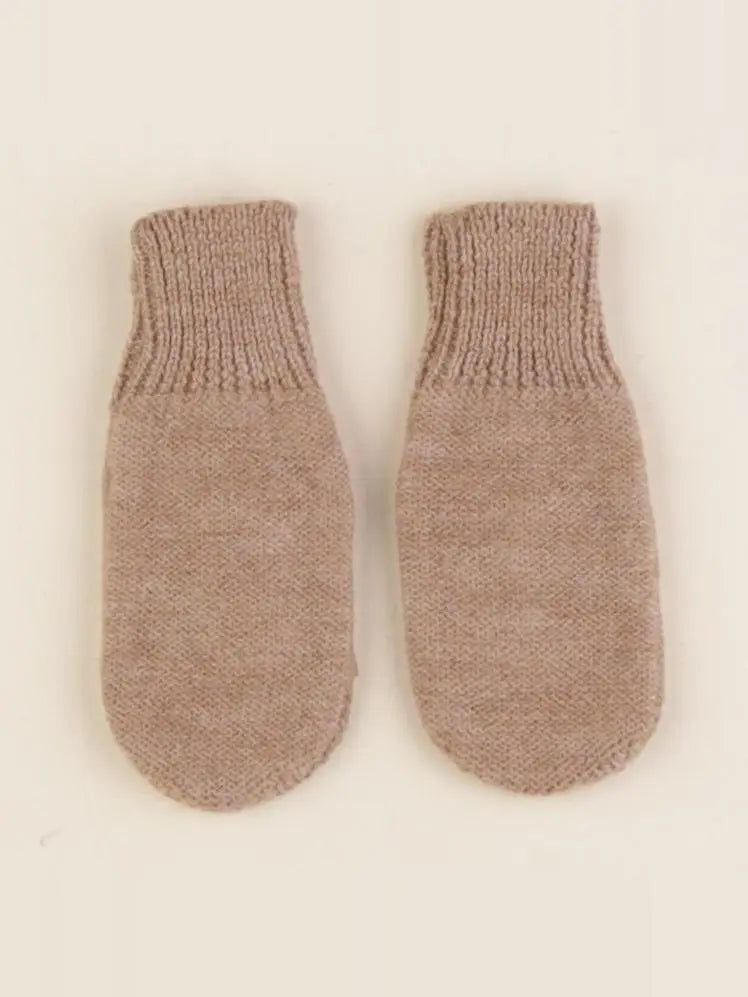 Moufles Martin tricot beige