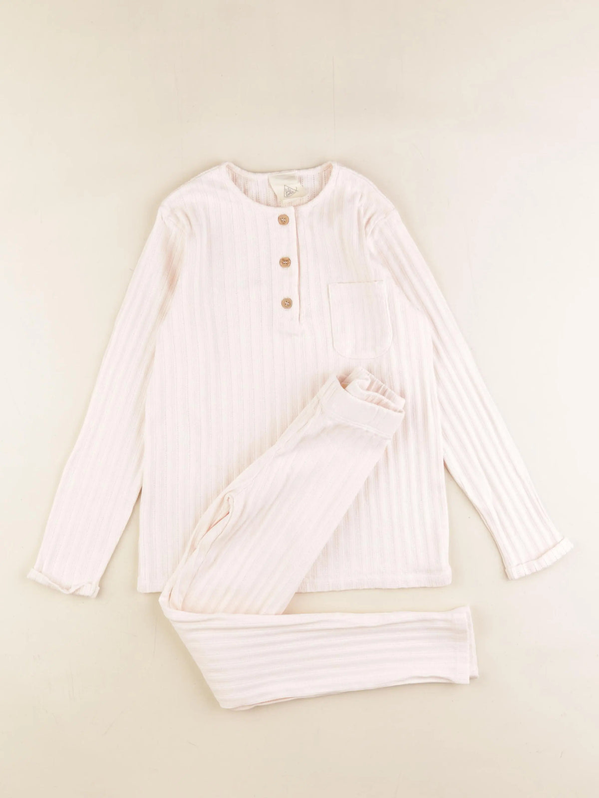 Pyjama coton Oscar rose poudré