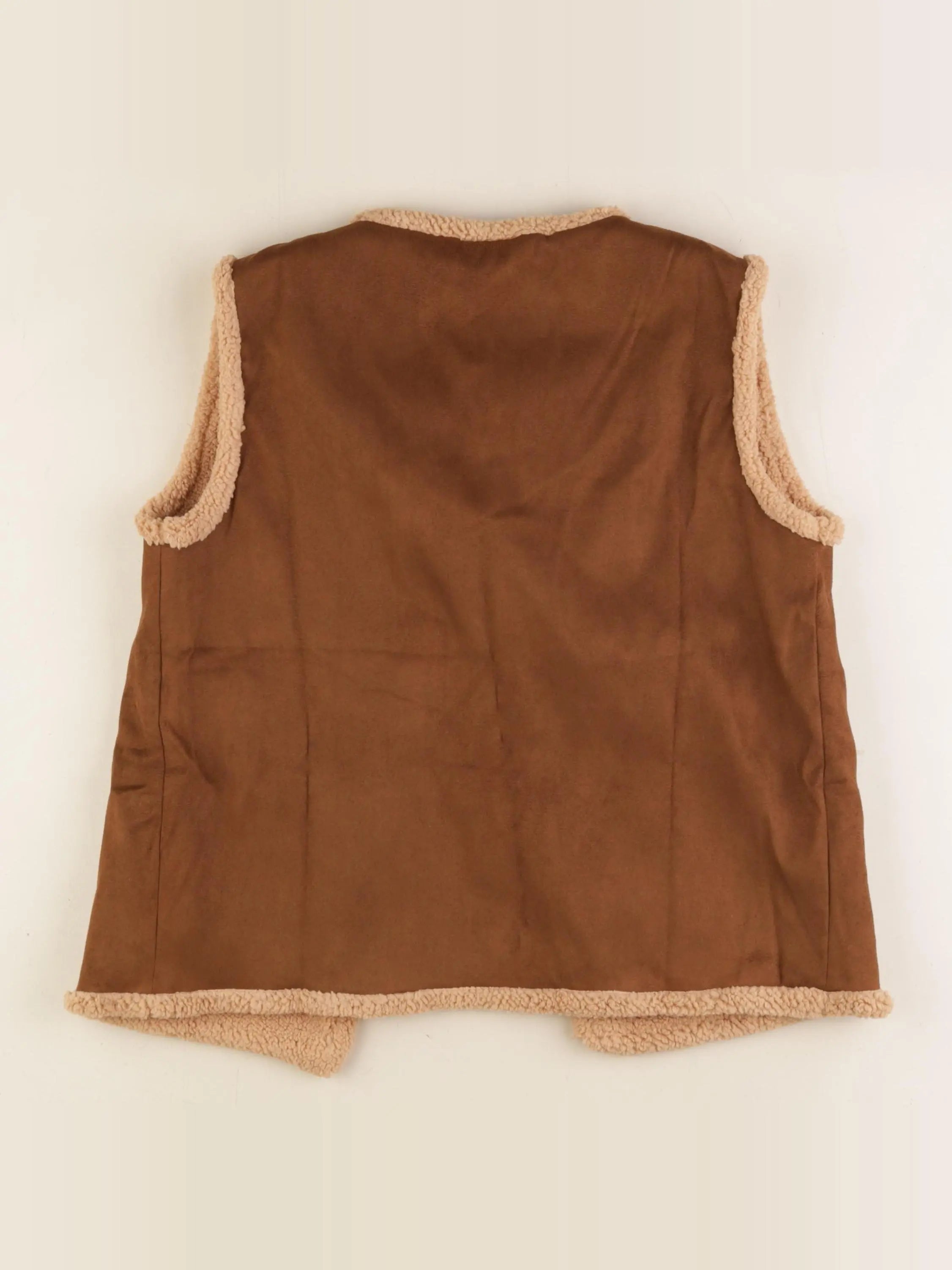 Gilet sans manches Agathe marron