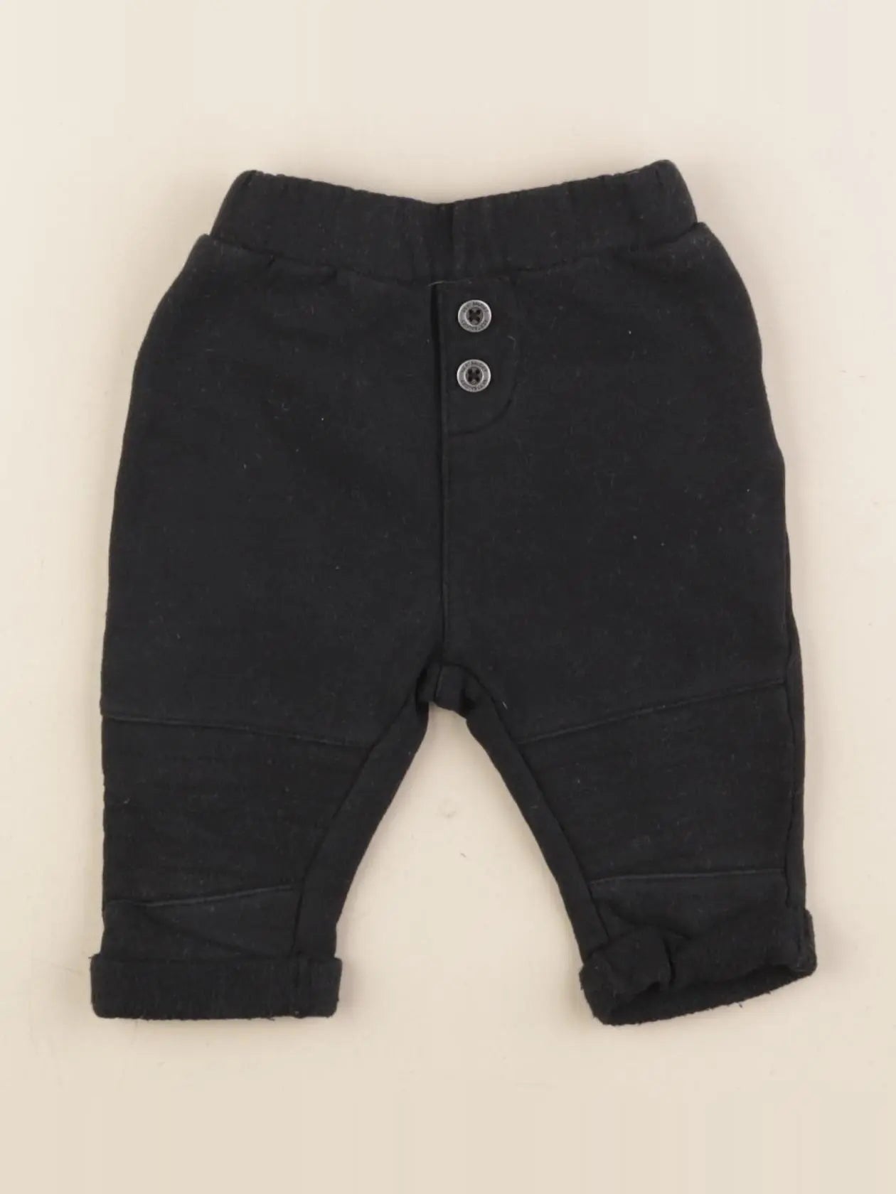 Vertbaudet - pantalon doublé noir - 3 mois