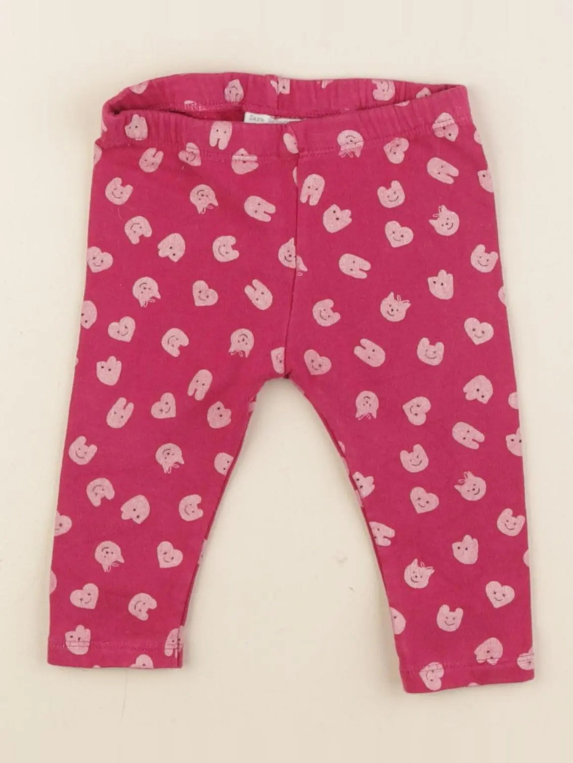 Zara - legging rose - 3/6 mois