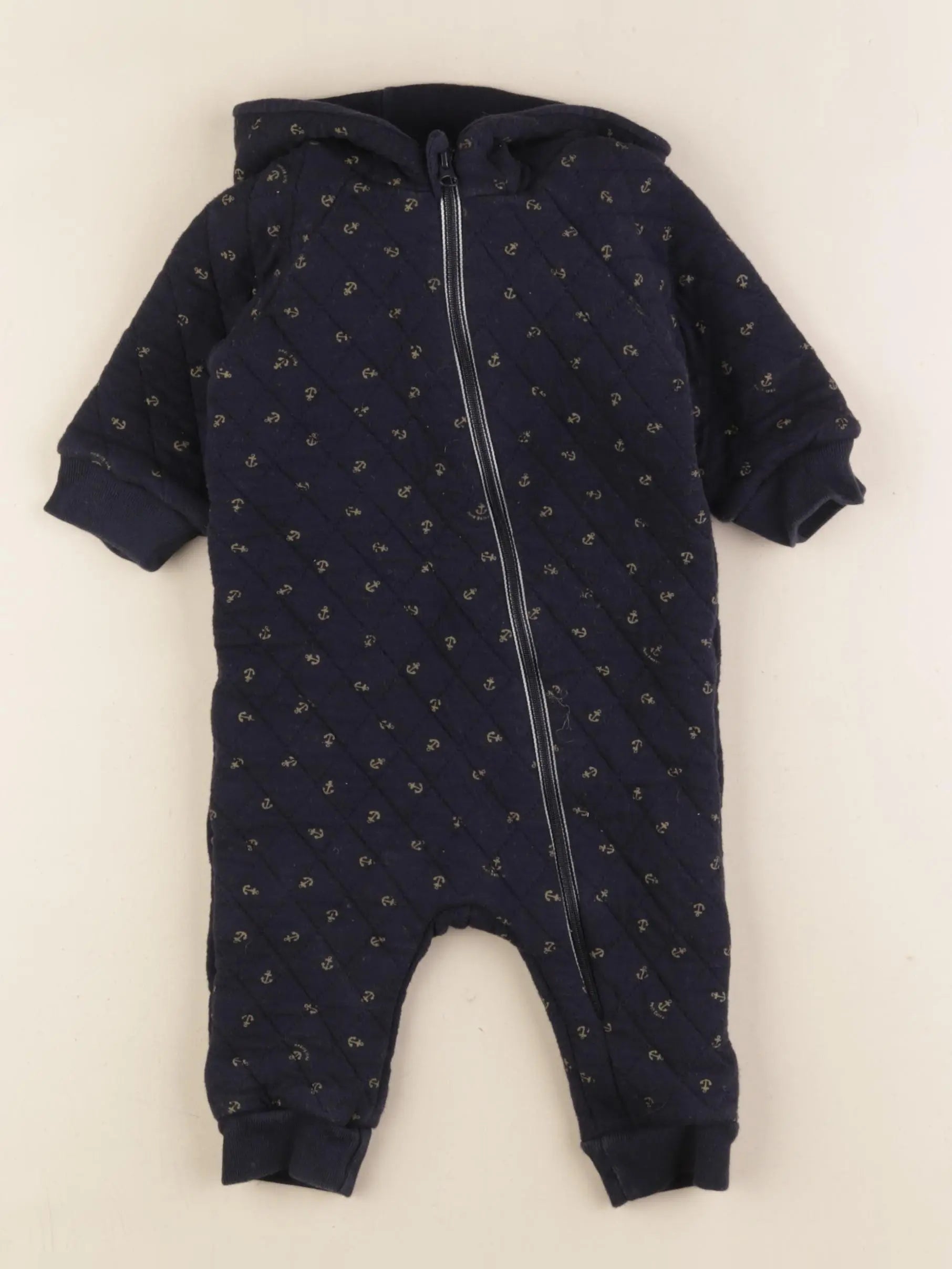 Petit Bateau - combinaison bleu - 6 mois