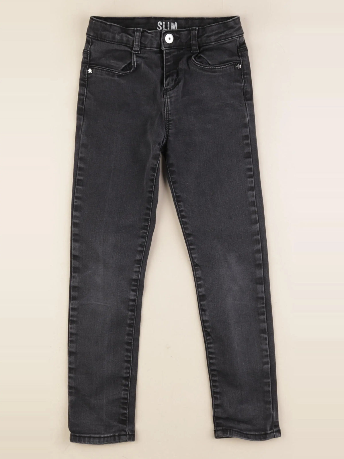 Vertbaudet - jean noir - 7 ans