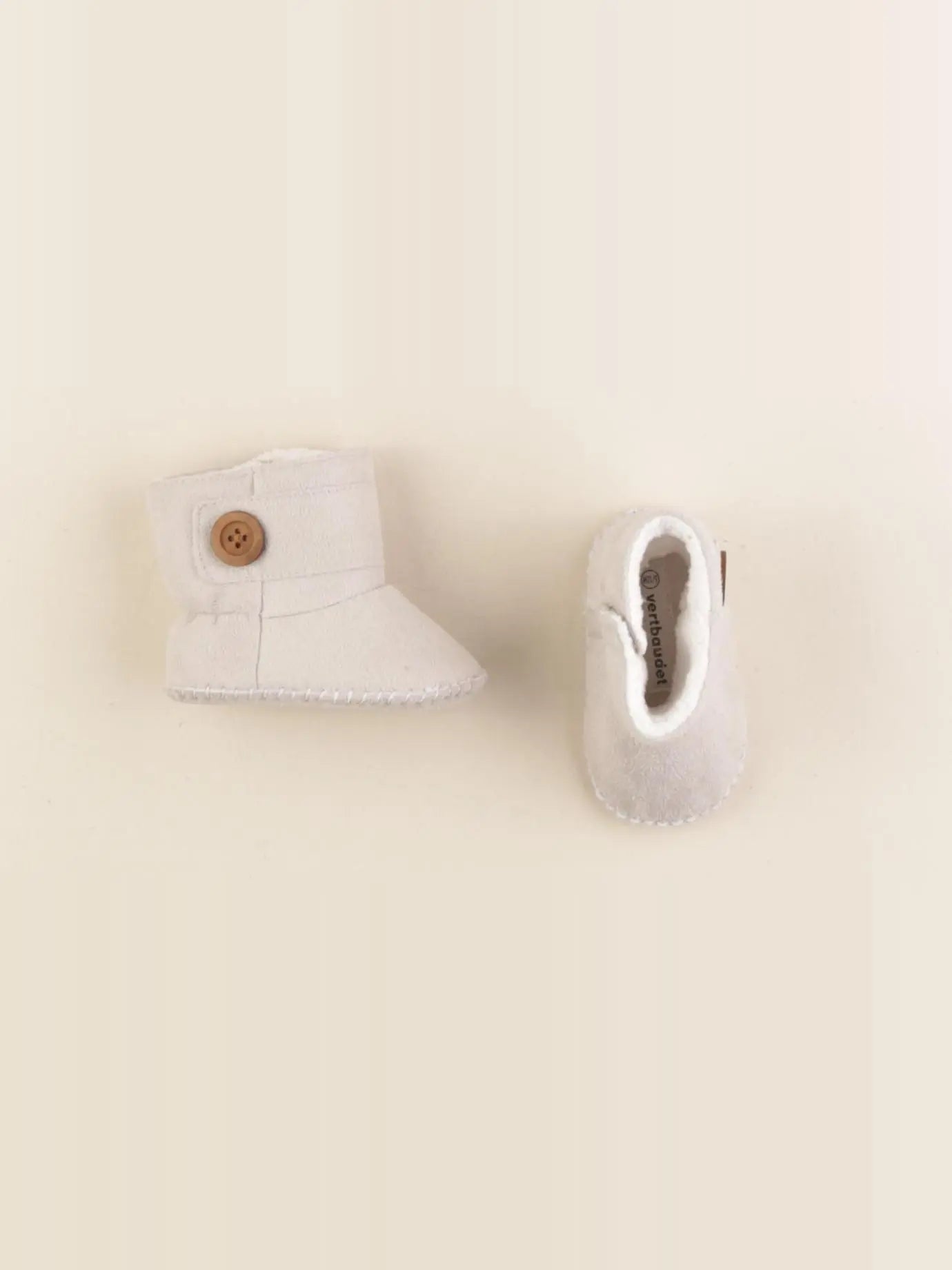 Vertbaudet - chaussons beige - pointure 18/19