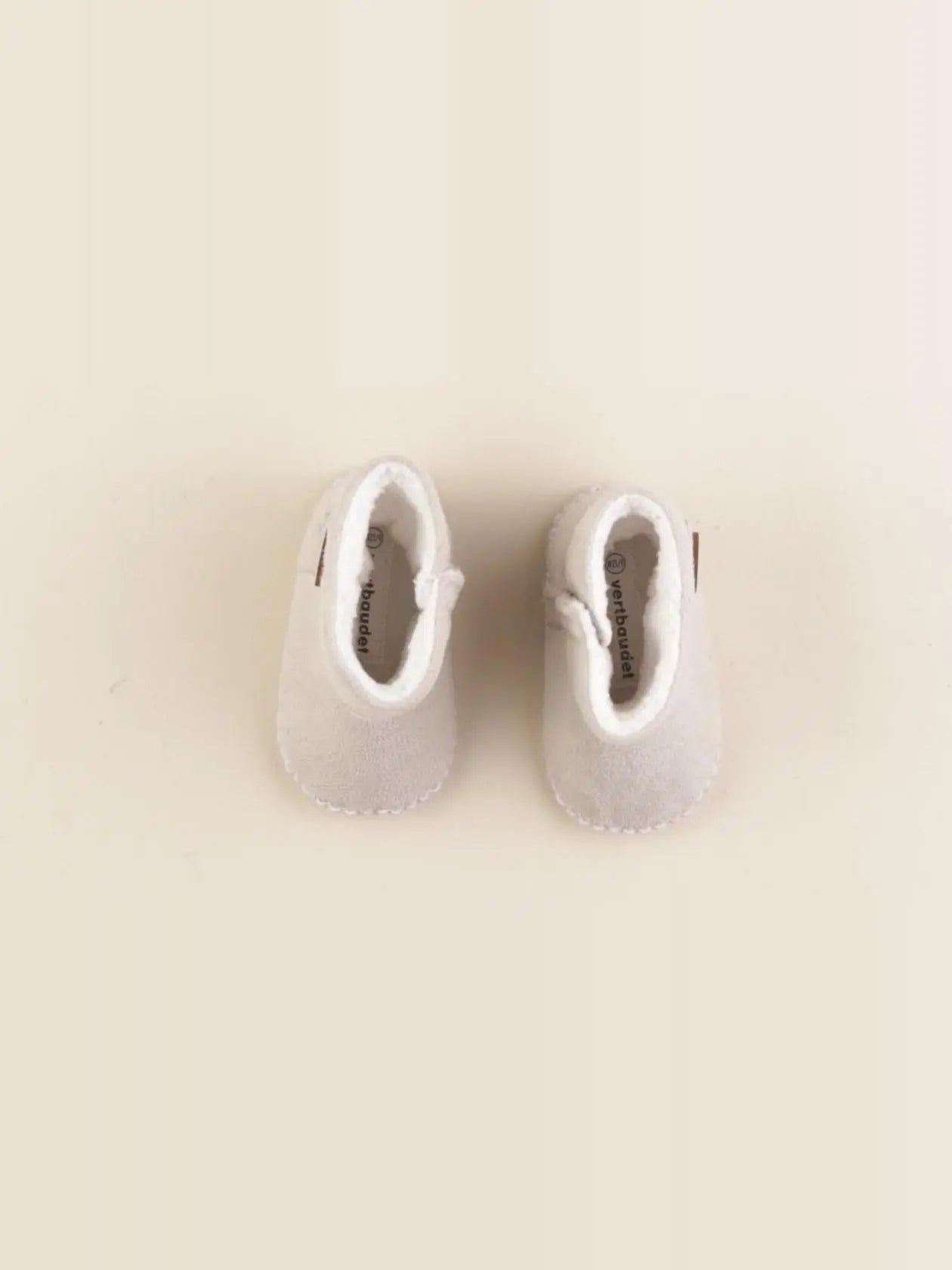 Vertbaudet - chaussons beige - pointure 18/19