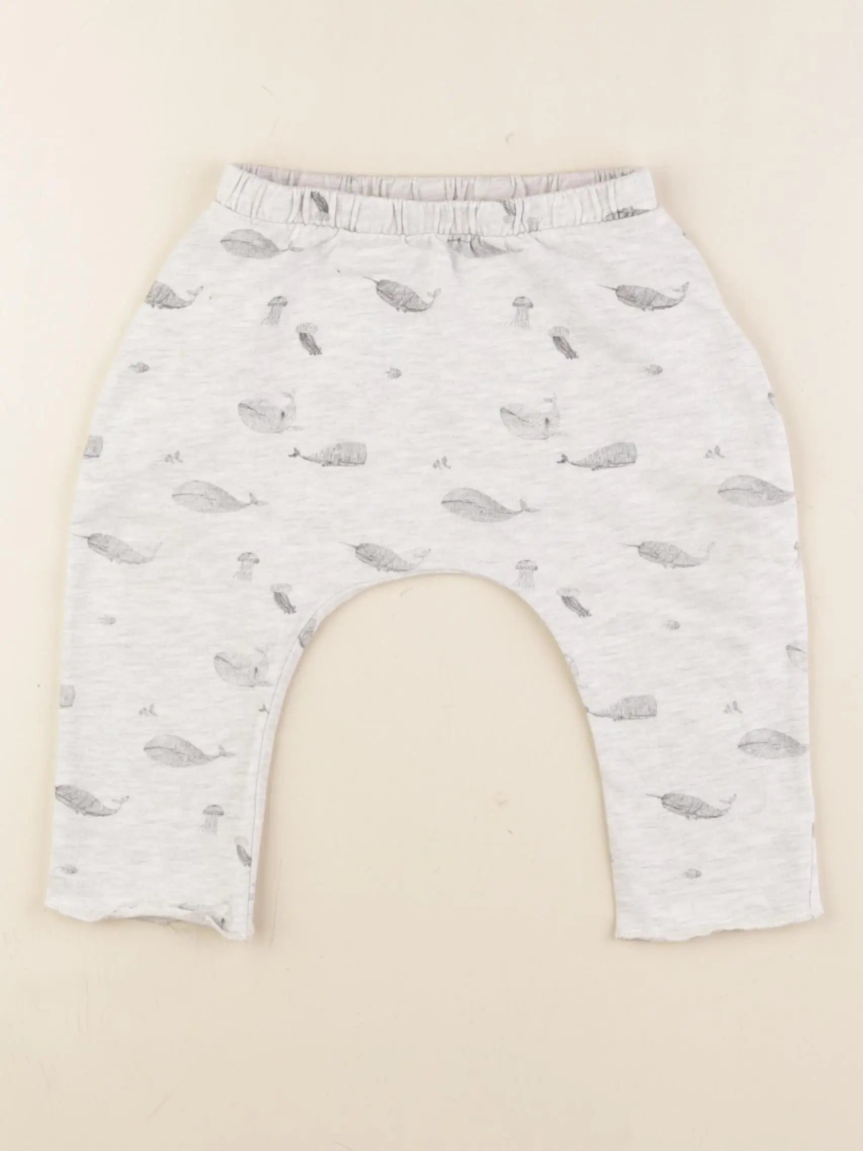 Vertbaudet - sarouel gris - 9 mois