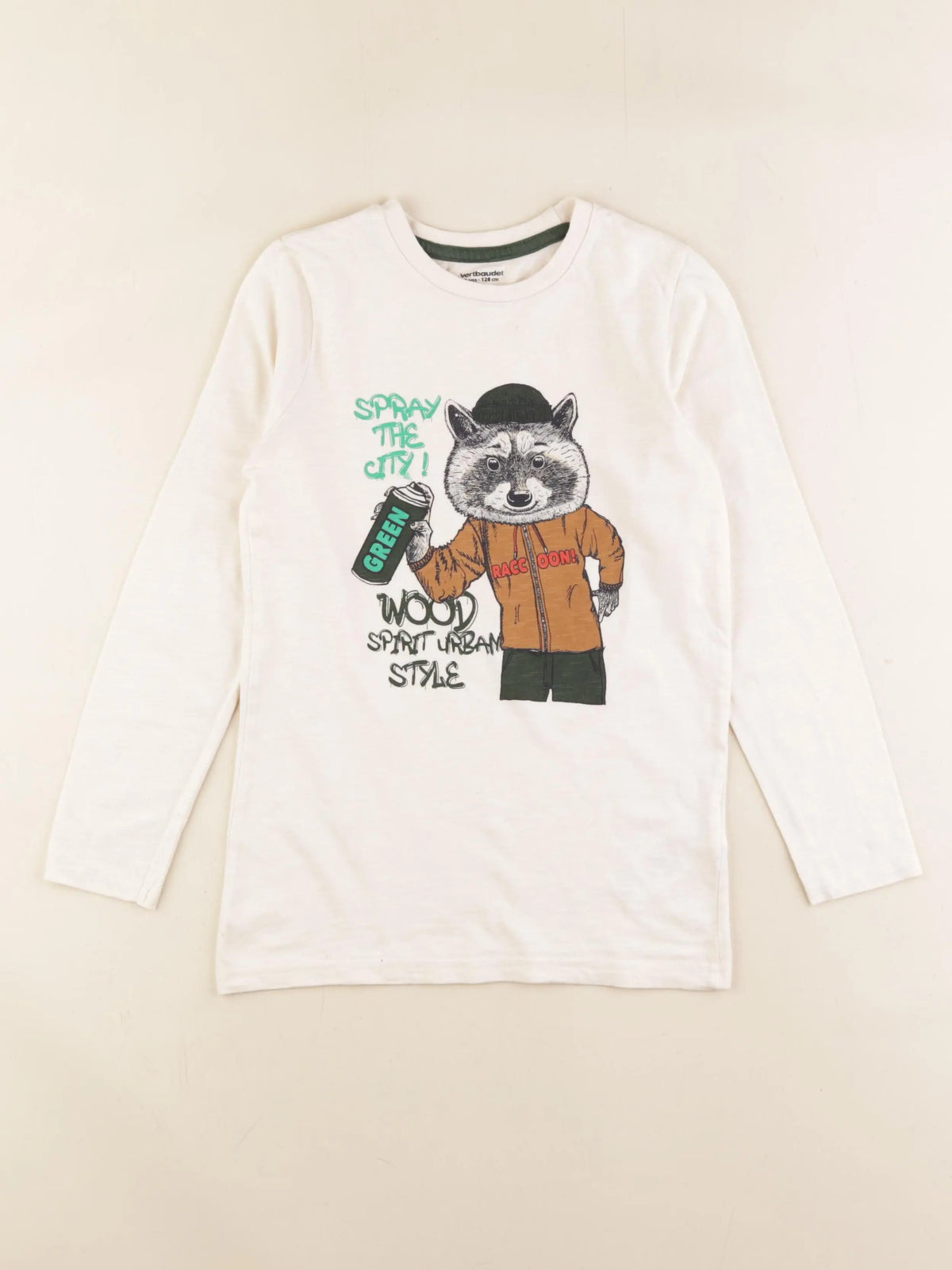 Vertbaudet - tee-shirt multicolore - 8 ans