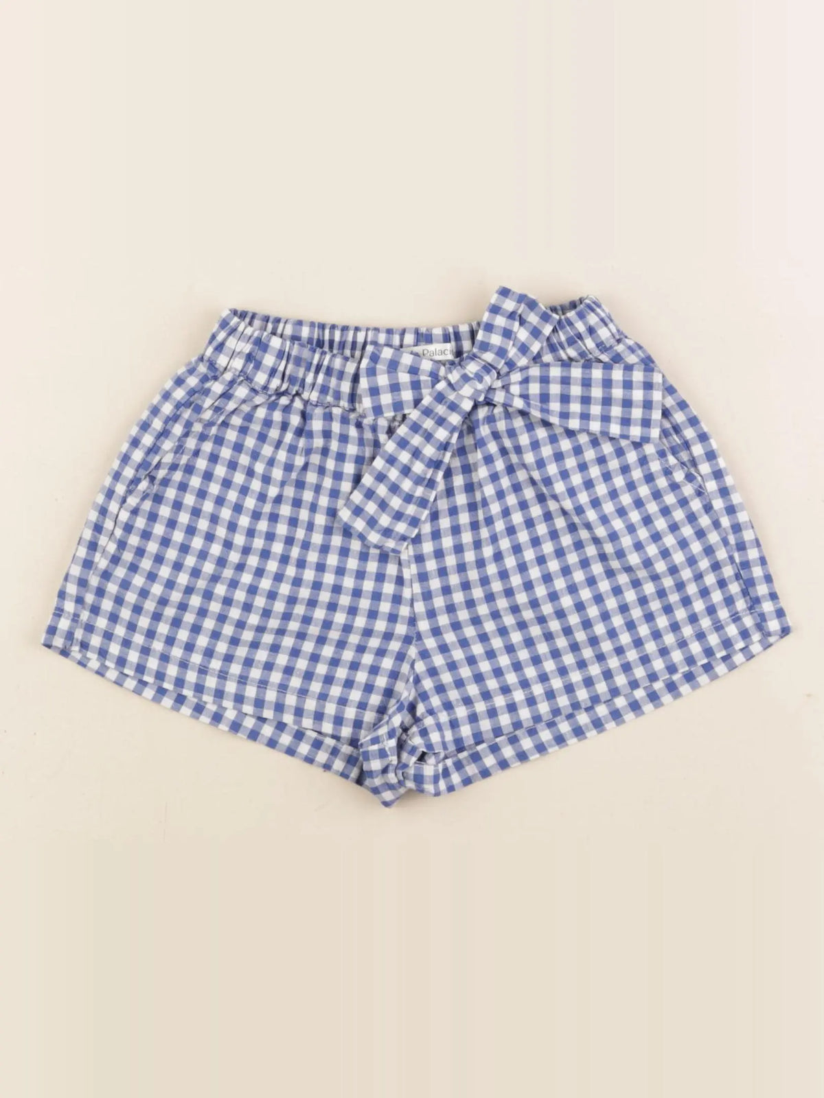 Lola Palacios - short blanc, bleu - 4 ans