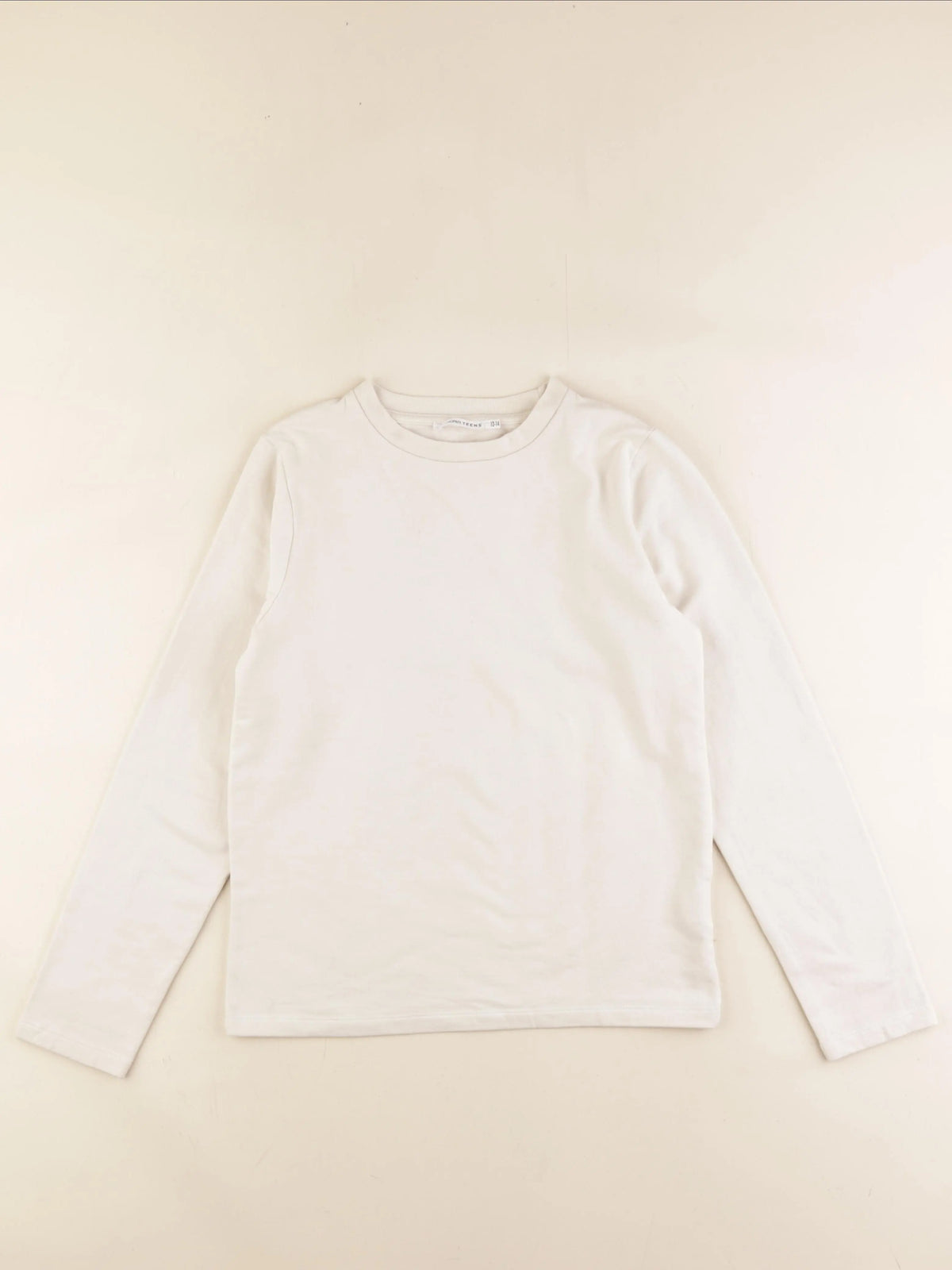 Monoprix - sweat blanc - 12/14 ans