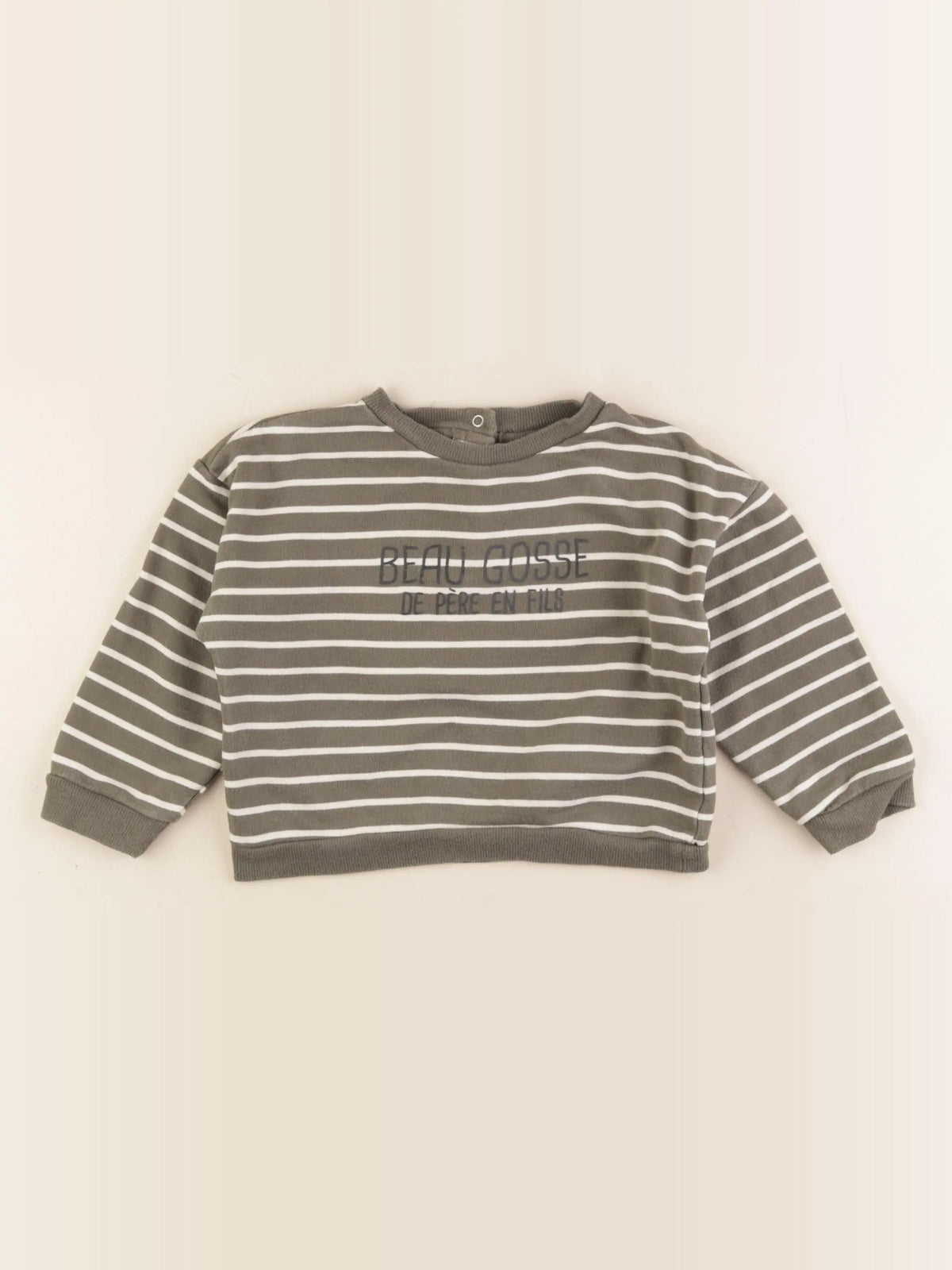 Vertbaudet - sweat vert - 36 mois