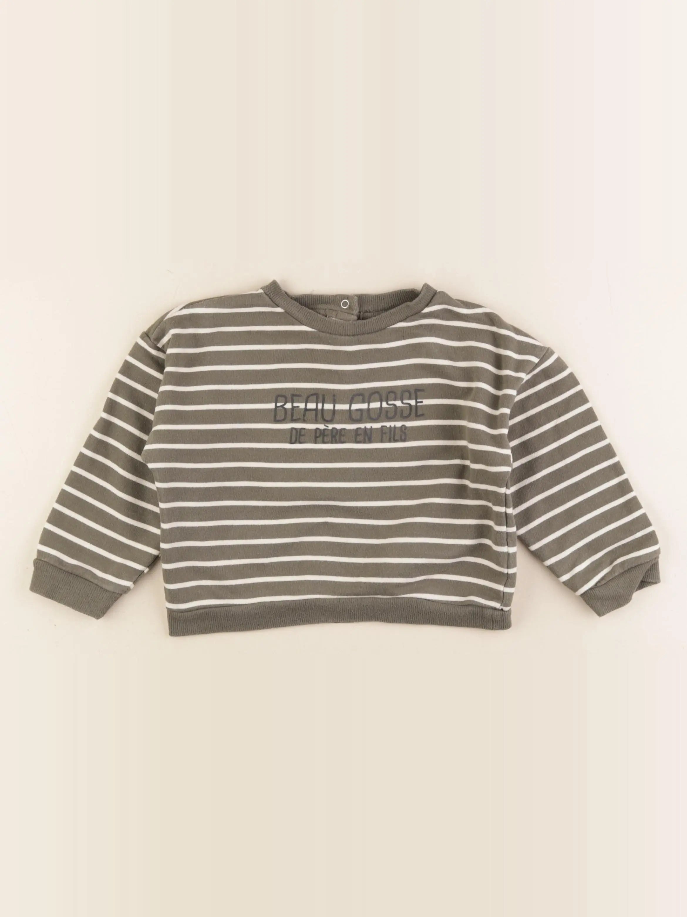 Vertbaudet - sweat vert - 36 mois