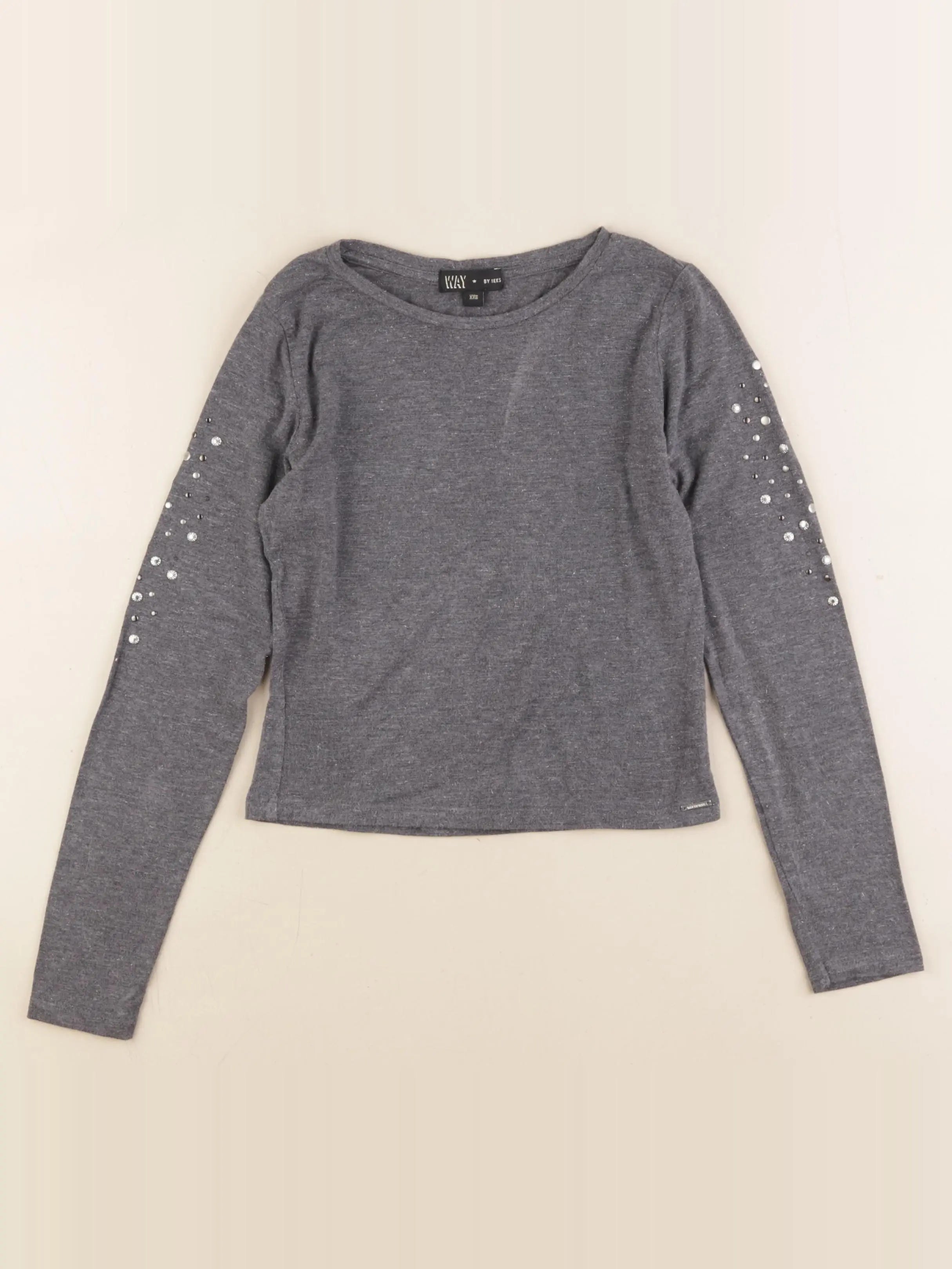 IKKS - tee-shirt gris - 10 ans