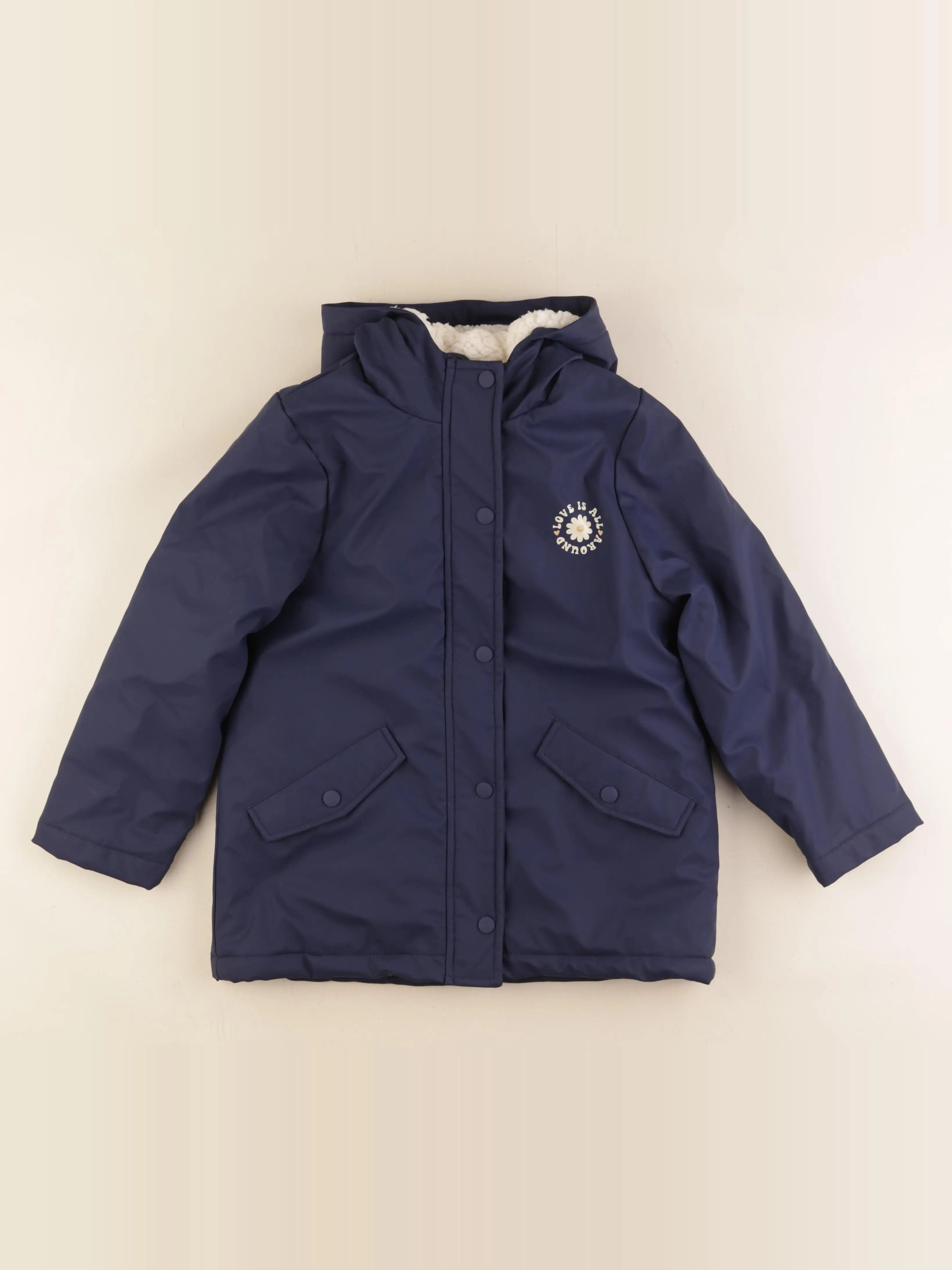 Vertbaudet - imperméable bleu - 8 ans
