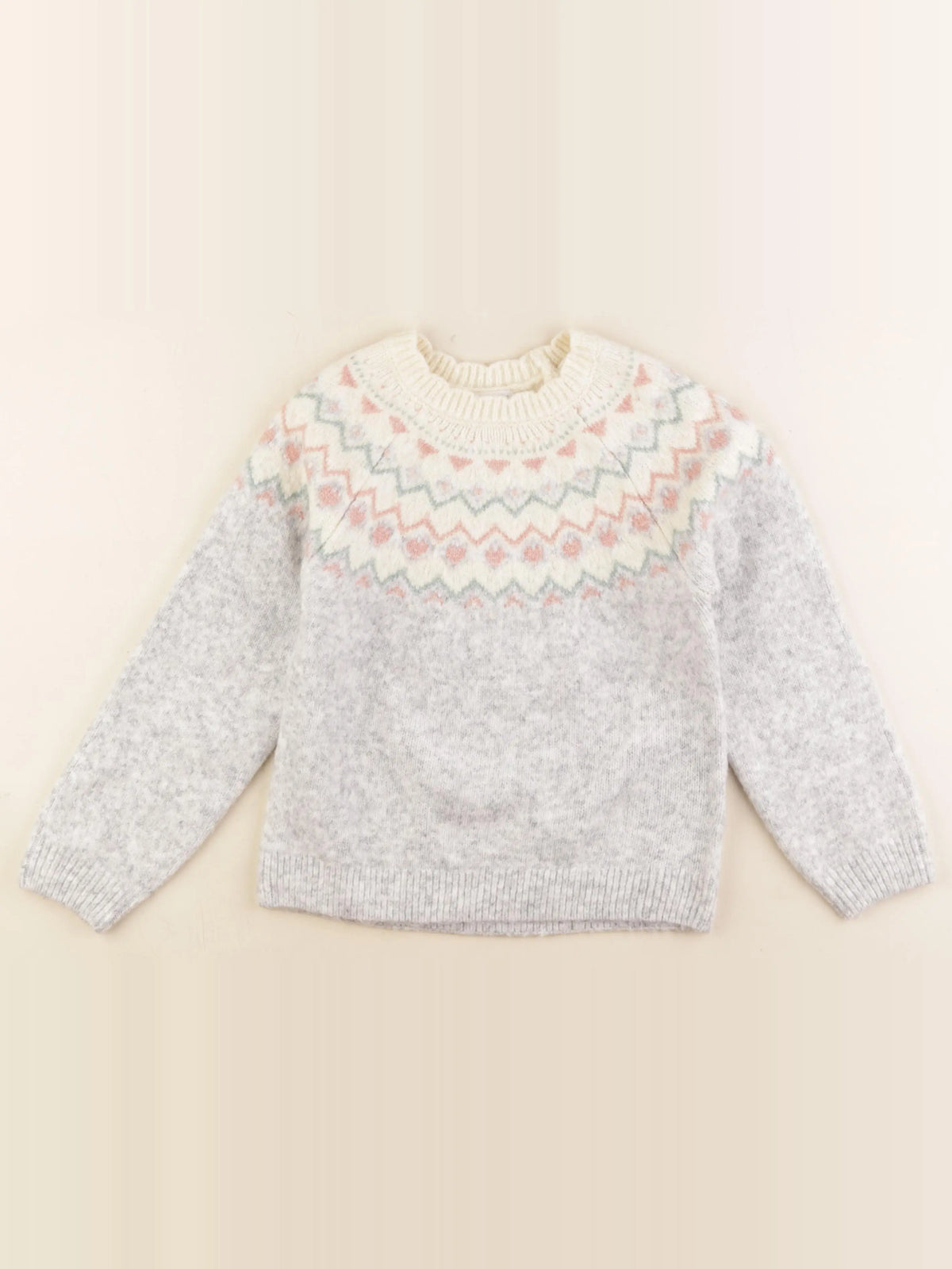 Vertbaudet - pull multicolore - 8 ans