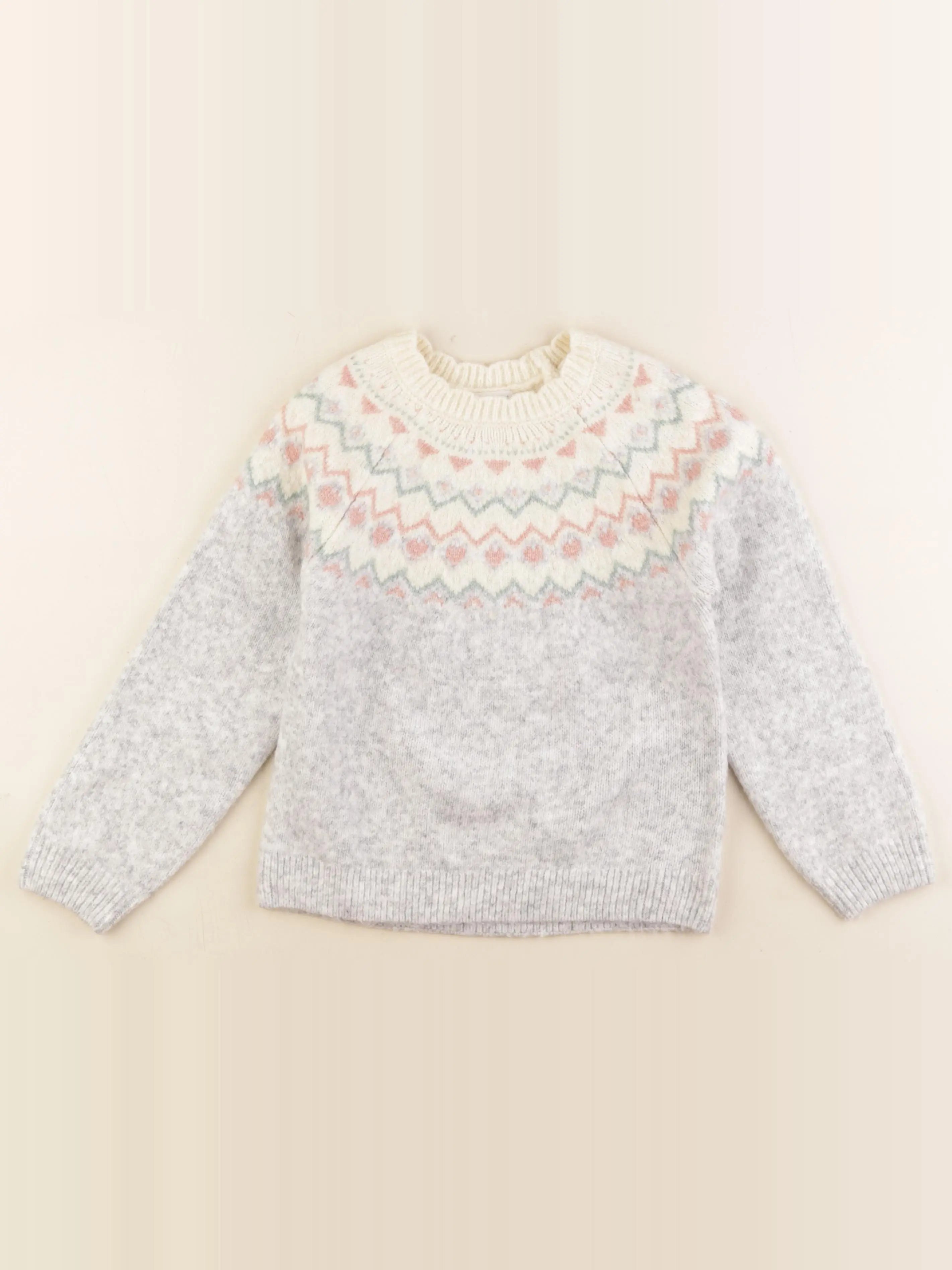 Vertbaudet - pull multicolore - 8 ans