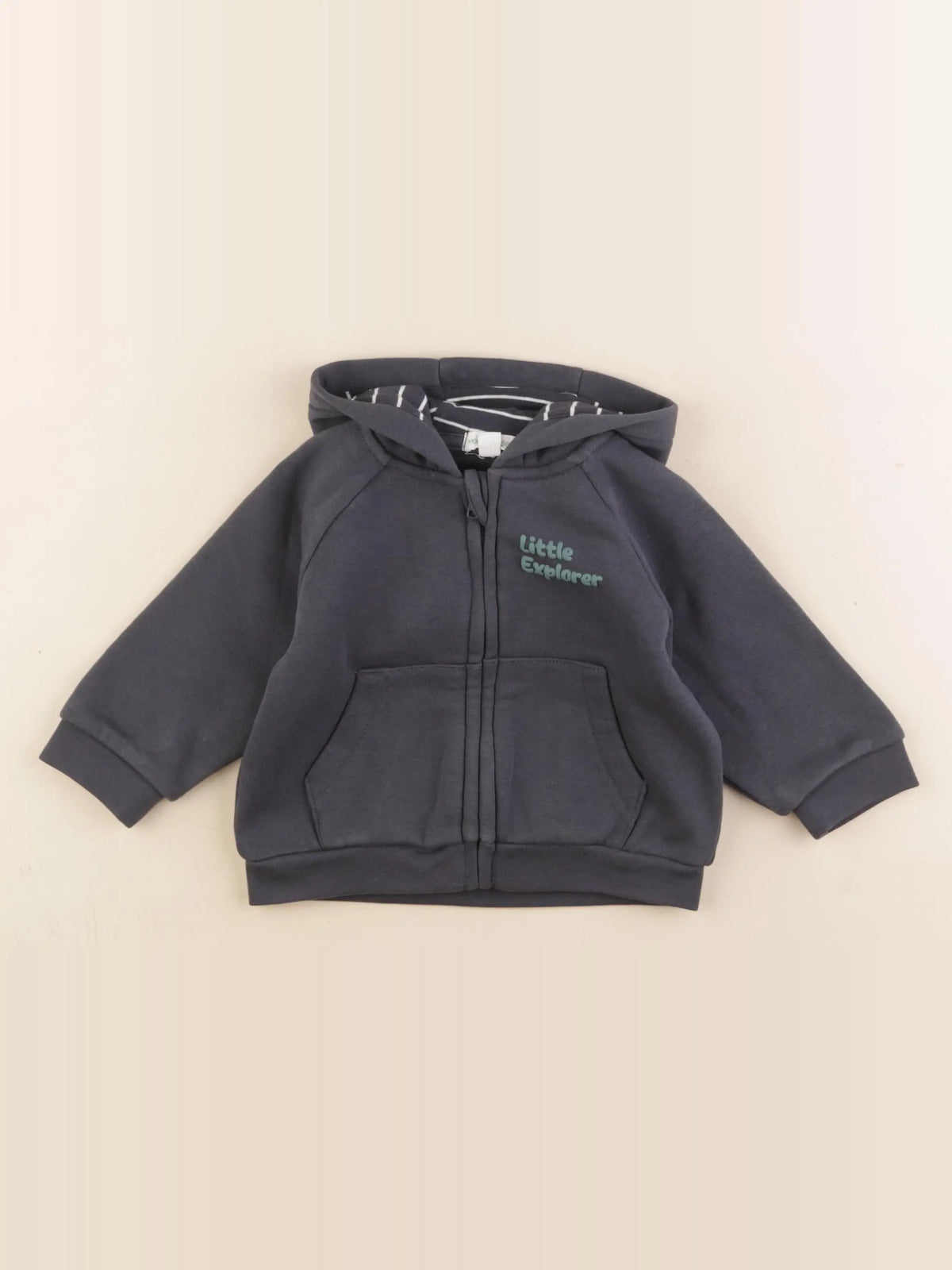 Vertbaudet - sweat gris - 12 mois