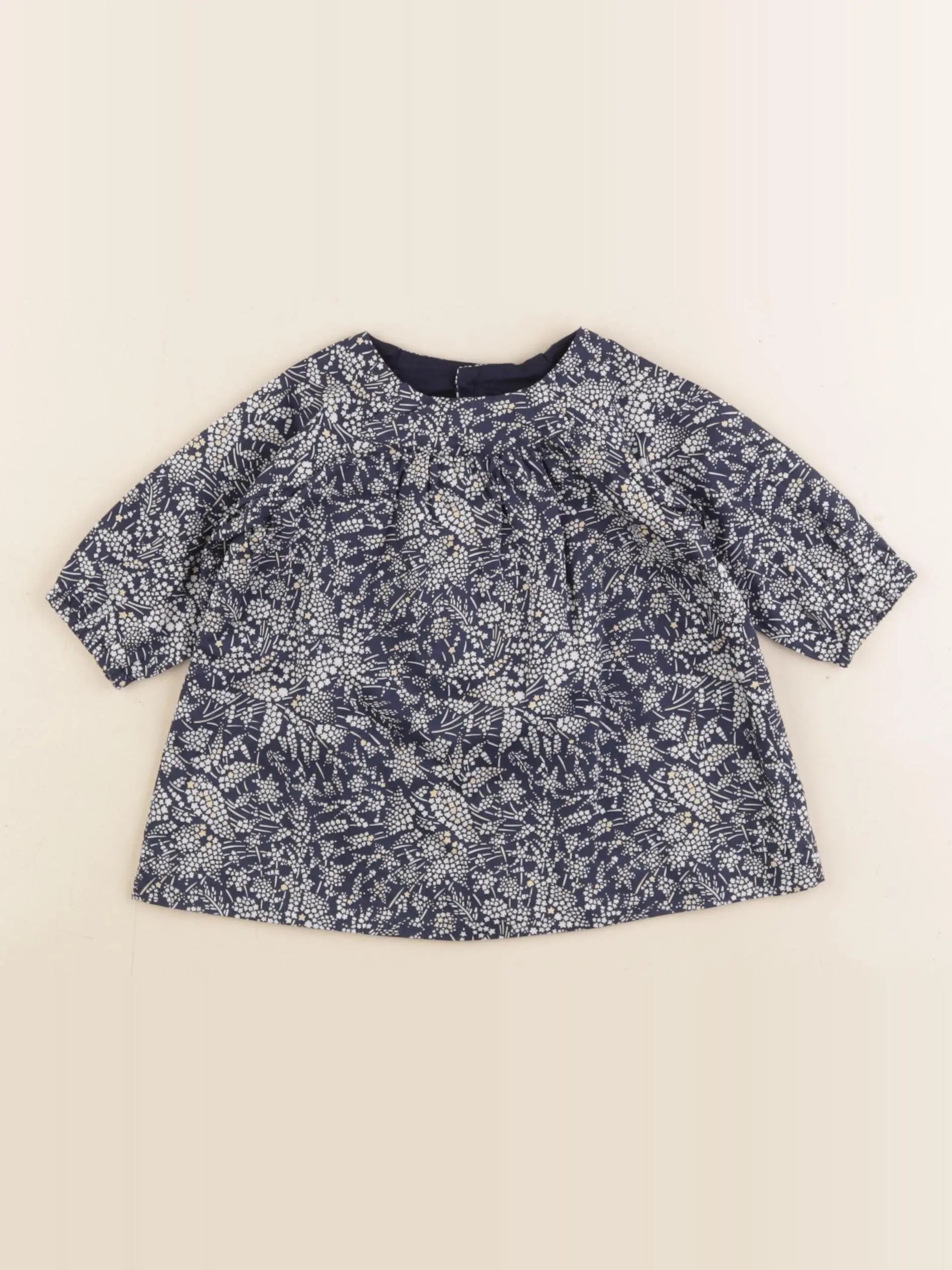 Jacadi - robe liberty bleu - 3 mois