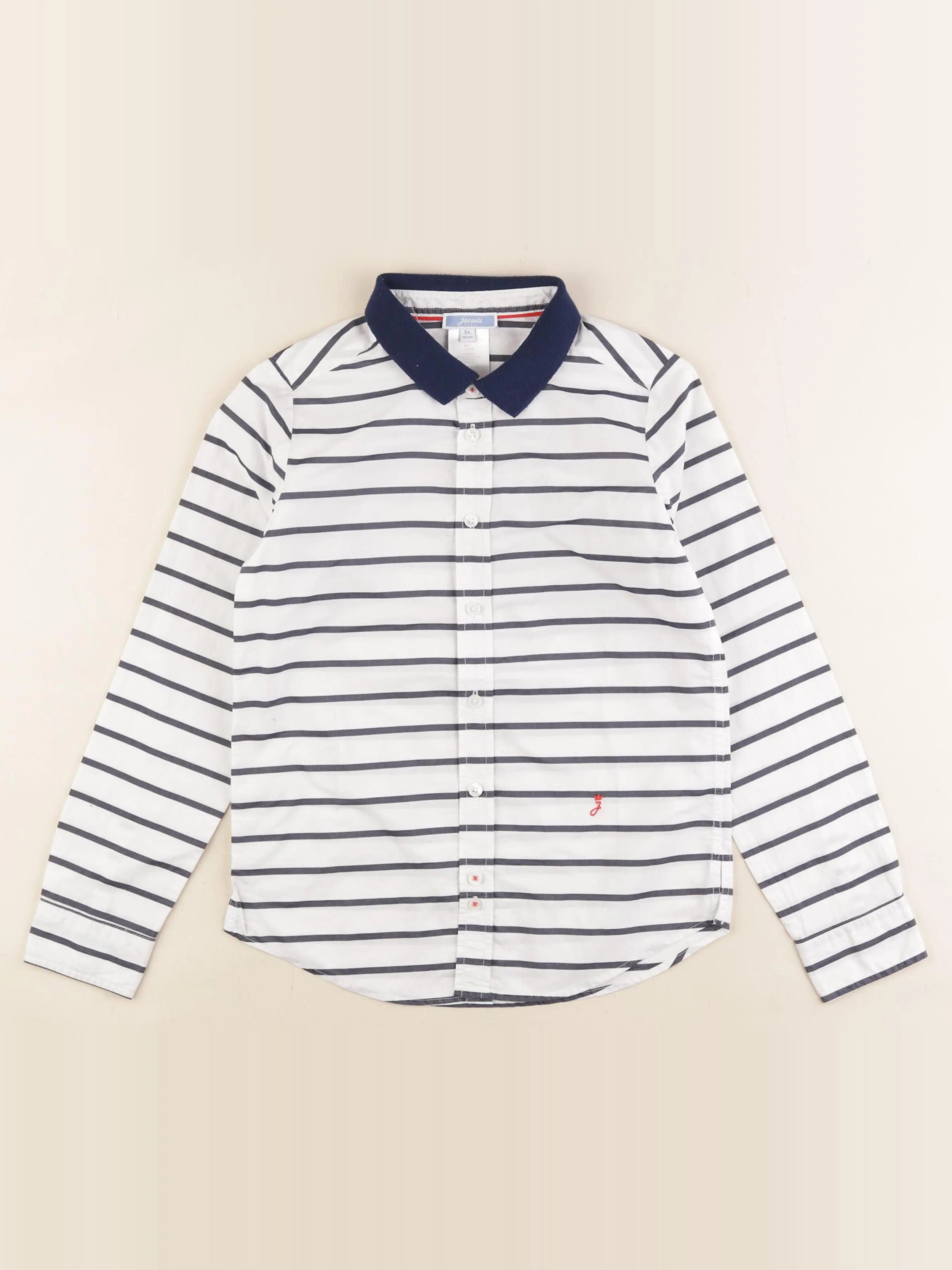 Jacadi - chemise bleu, blanc - 8 ans