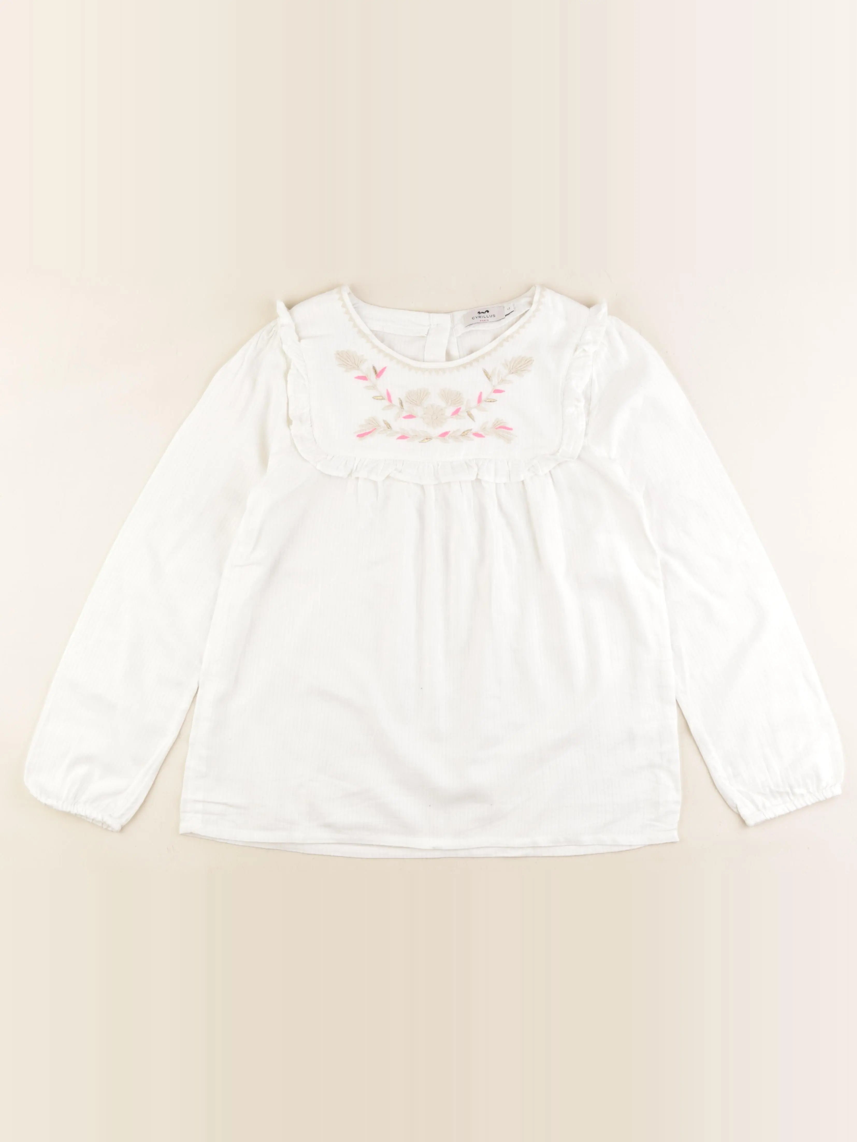 Cyrillus - blouse beige, or - 12 ans