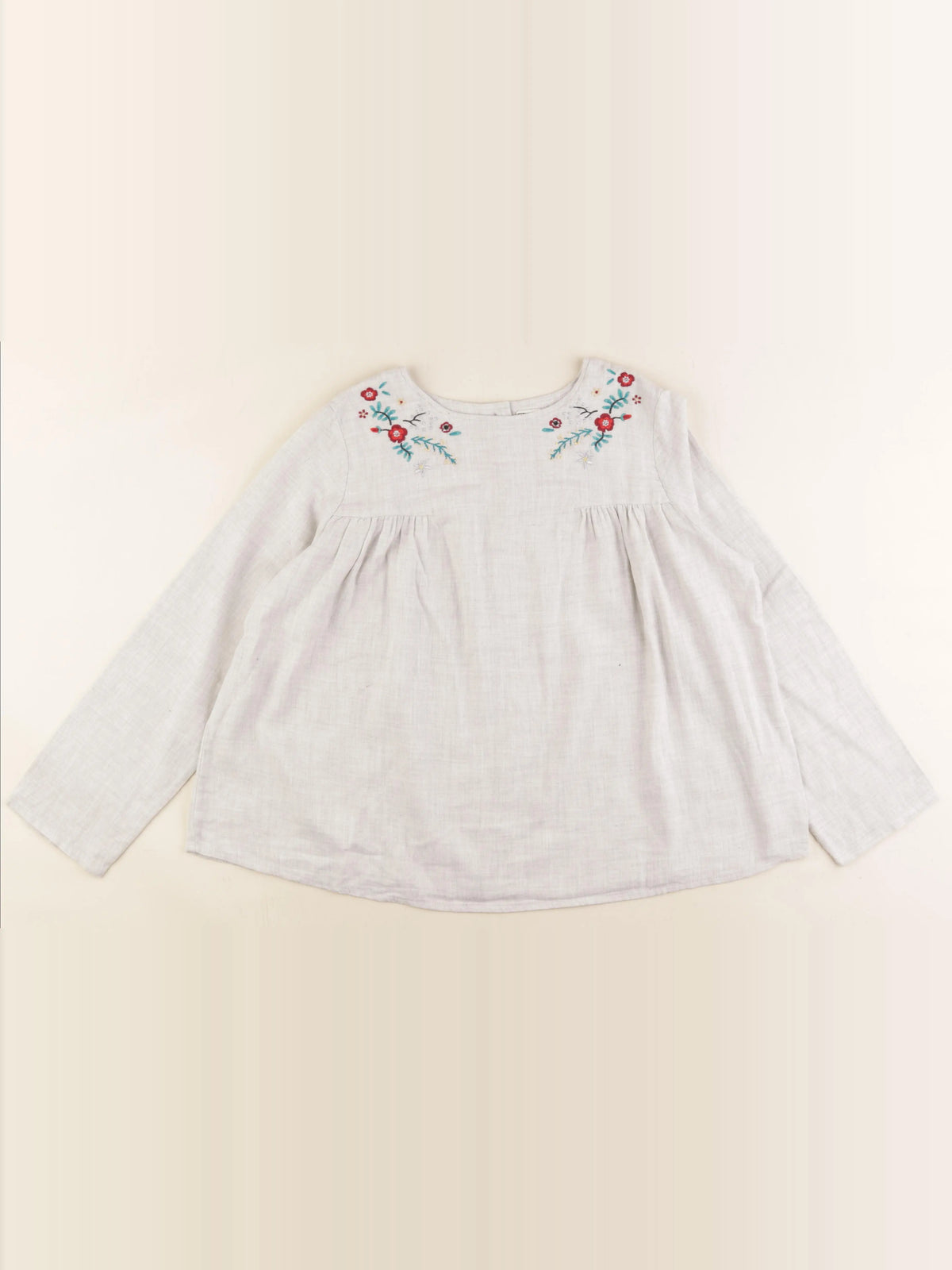 Bonton - blouse gris - 12 ans