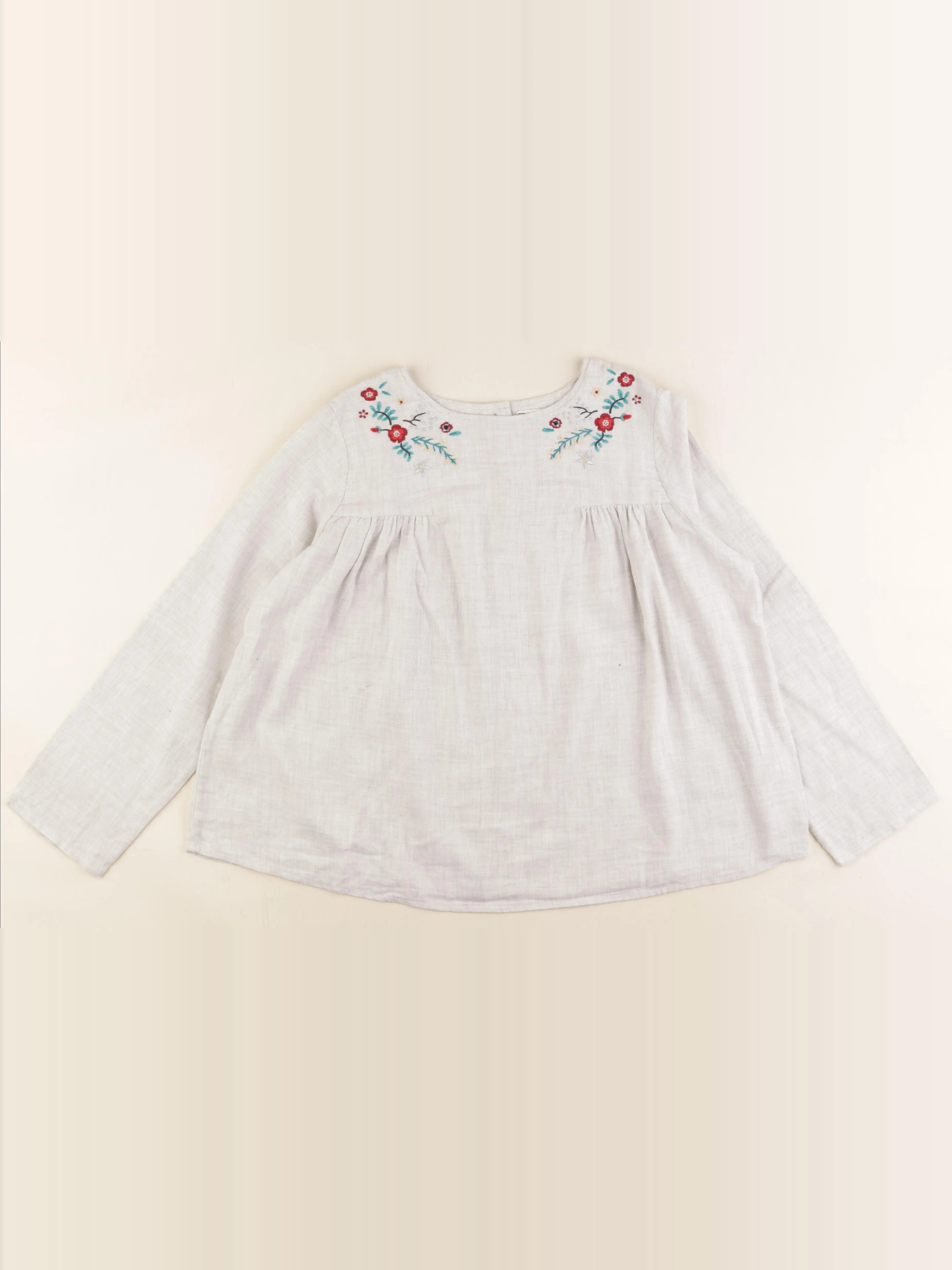 Bonton - blouse gris - 12 ans