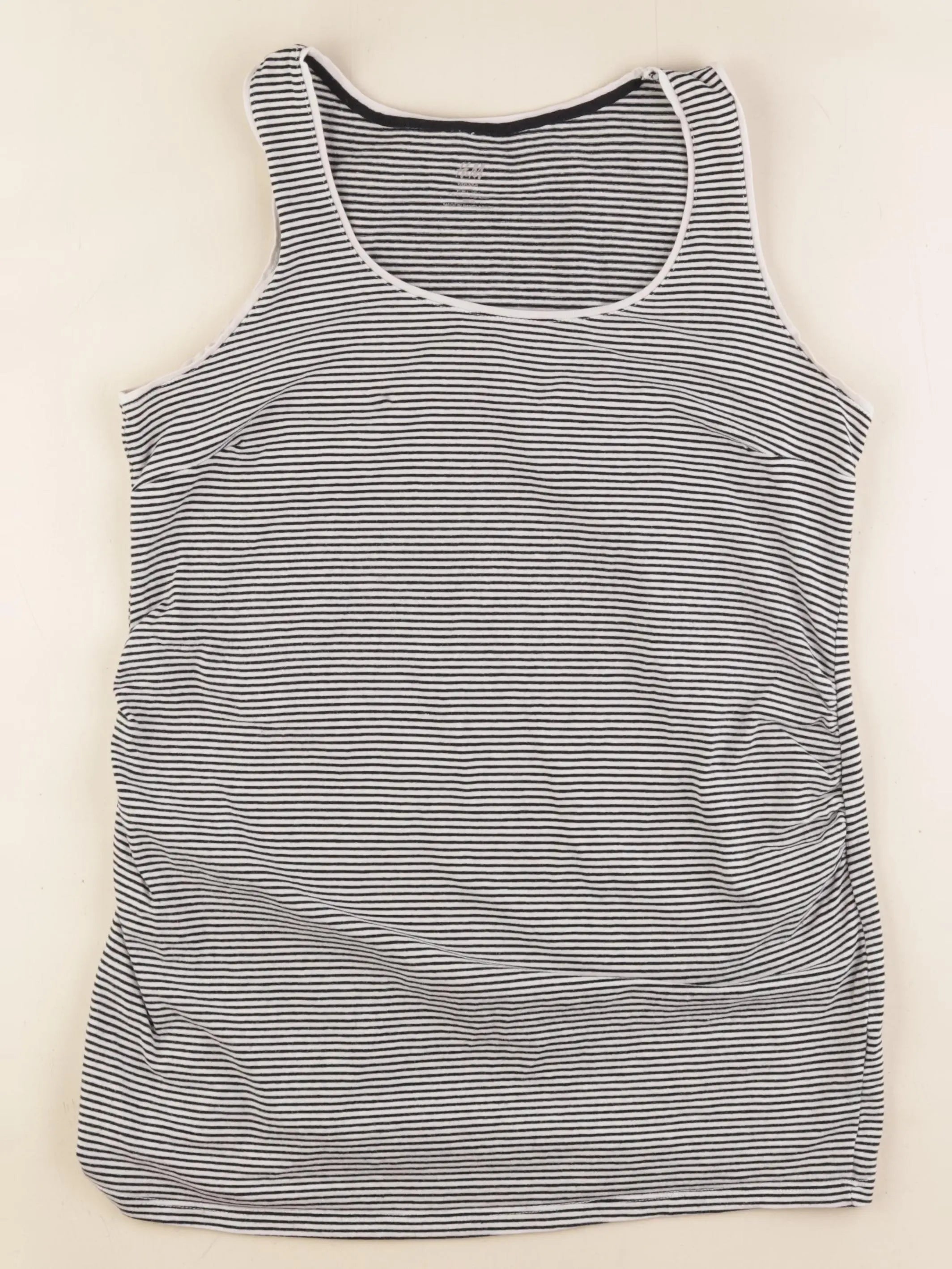 H&M - débardeur grossesse bleu, blanc - l