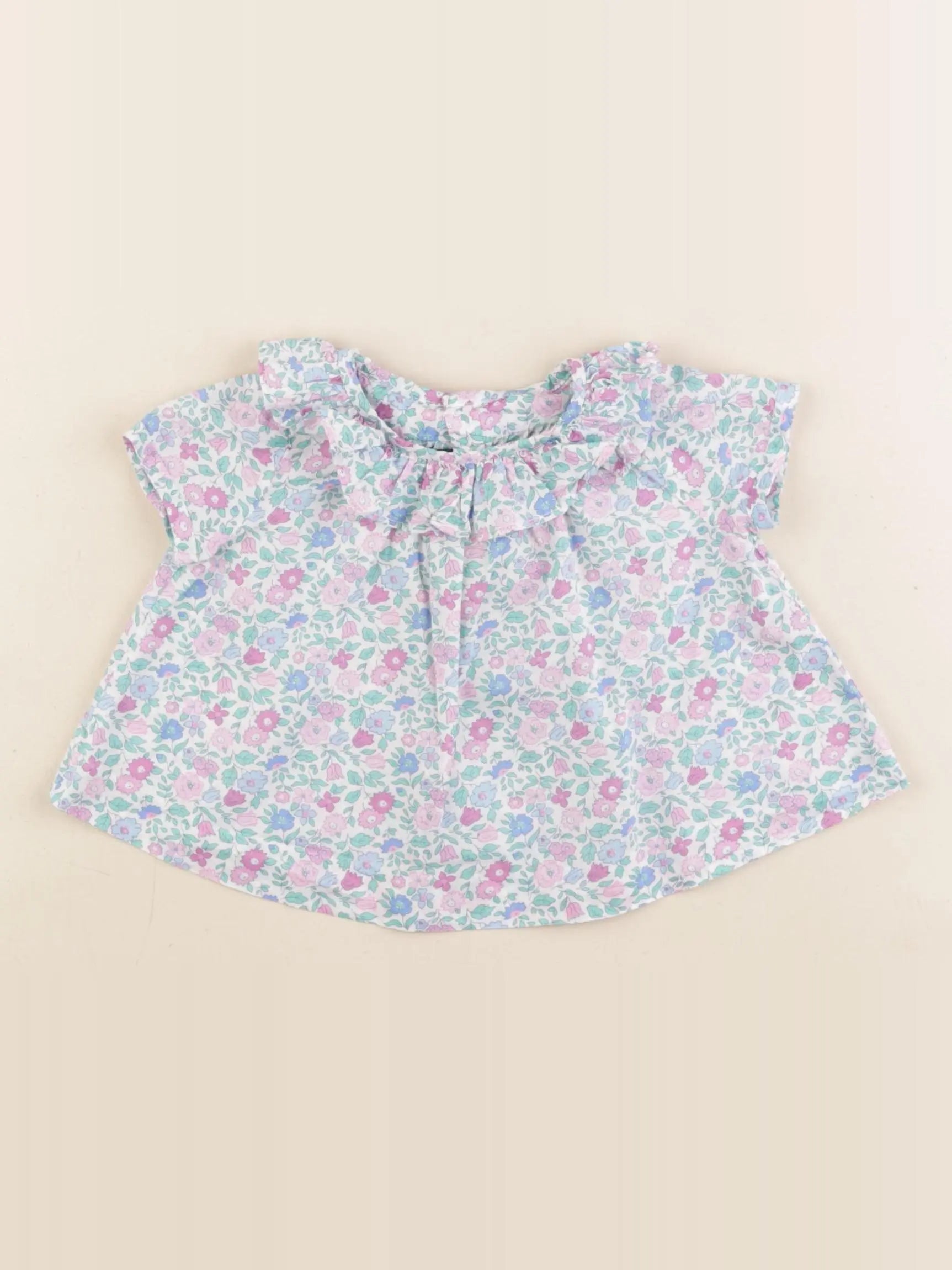 Jacadi - blouse liberty multicolore - 3 mois