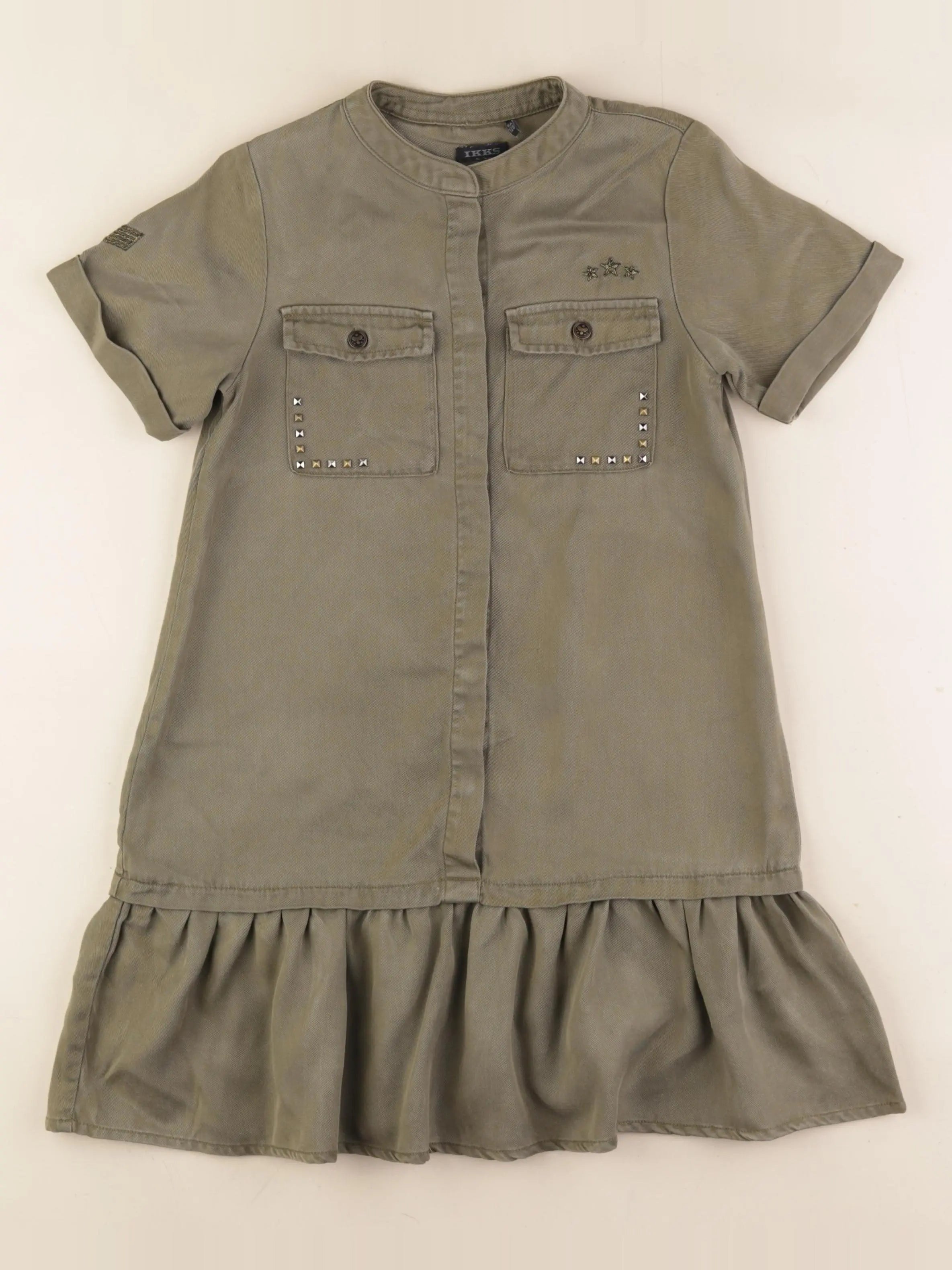 IKKS - robe imprimé au dos vert - 8 ans