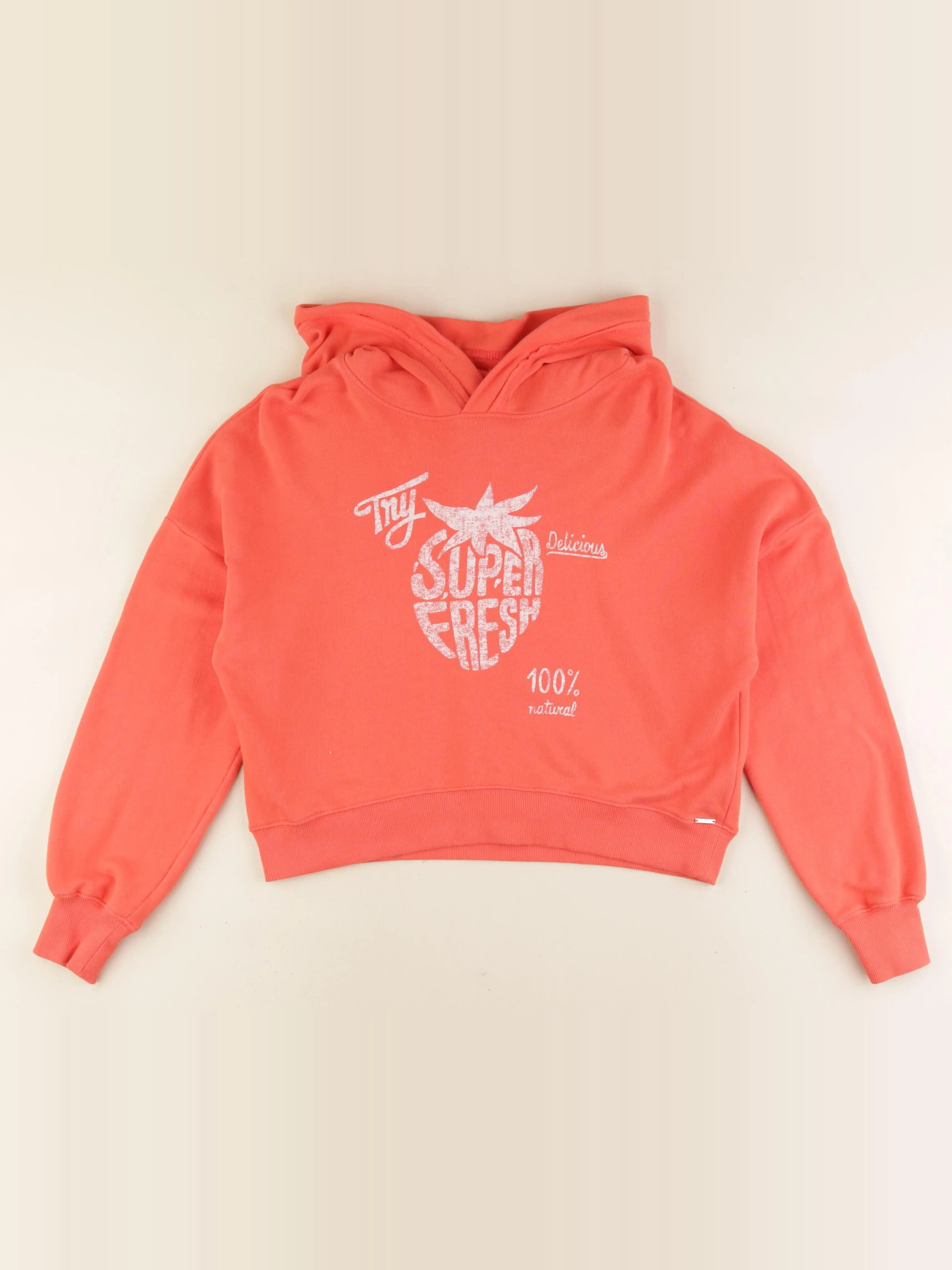IKKS - sweat orange - 14 ans