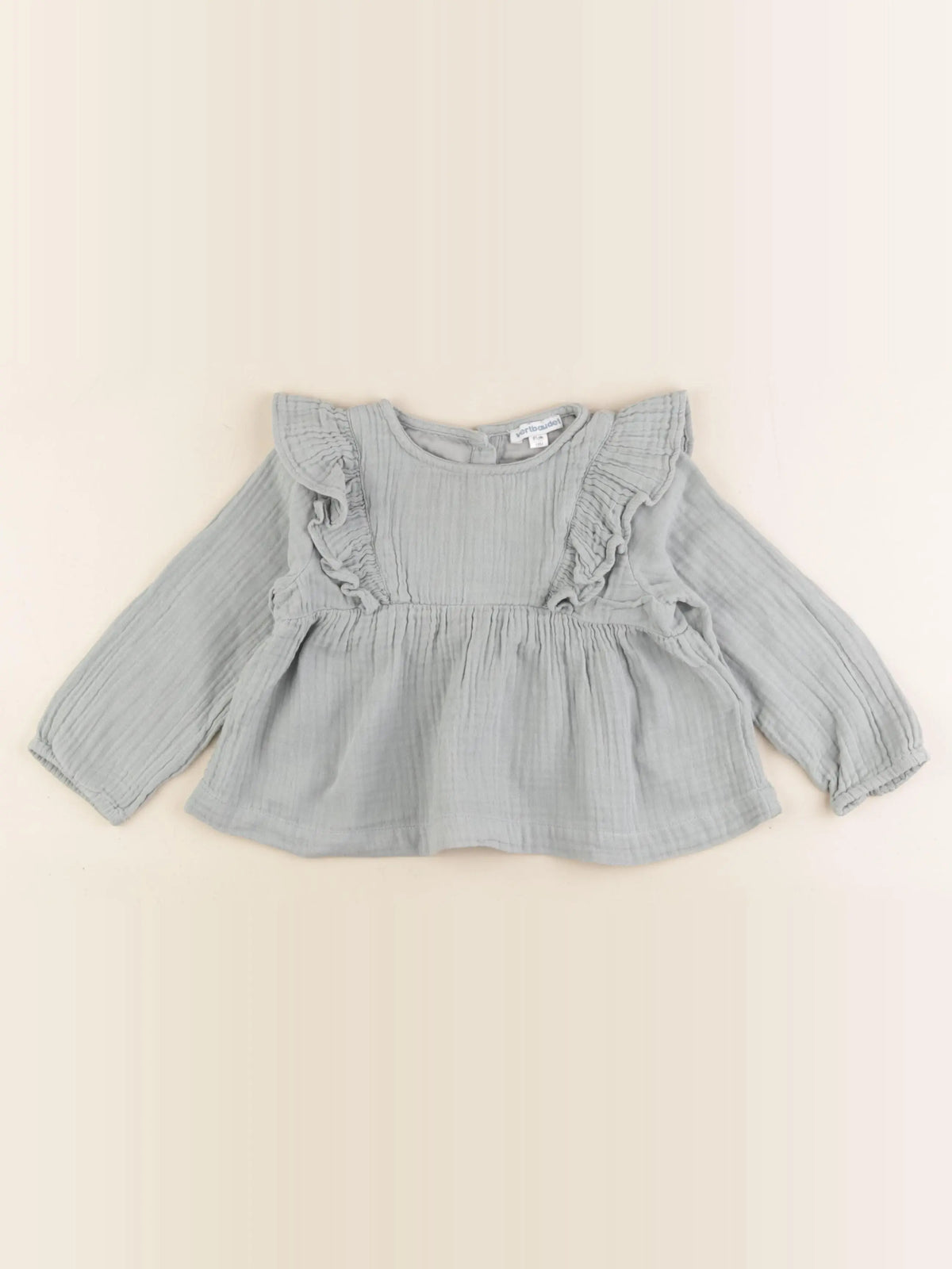 Vertbaudet - blouse bleu - 18 mois