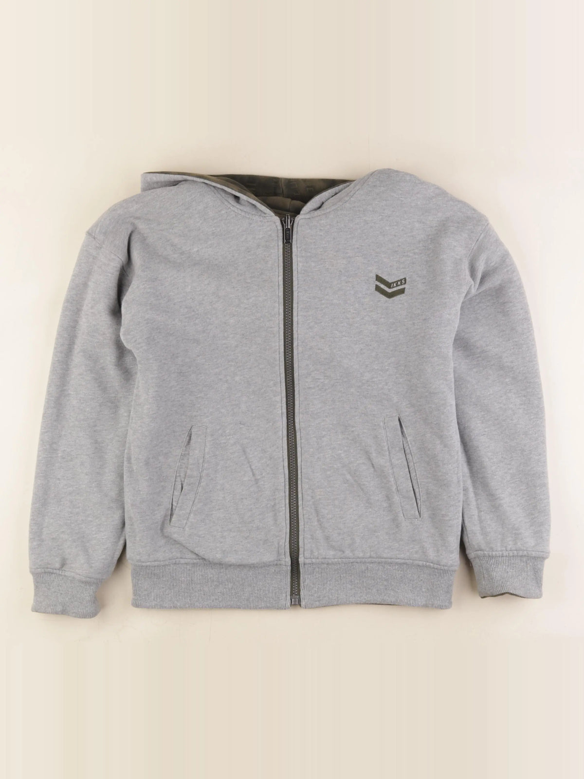 IKKS - sweat réversible vert - 12 ans