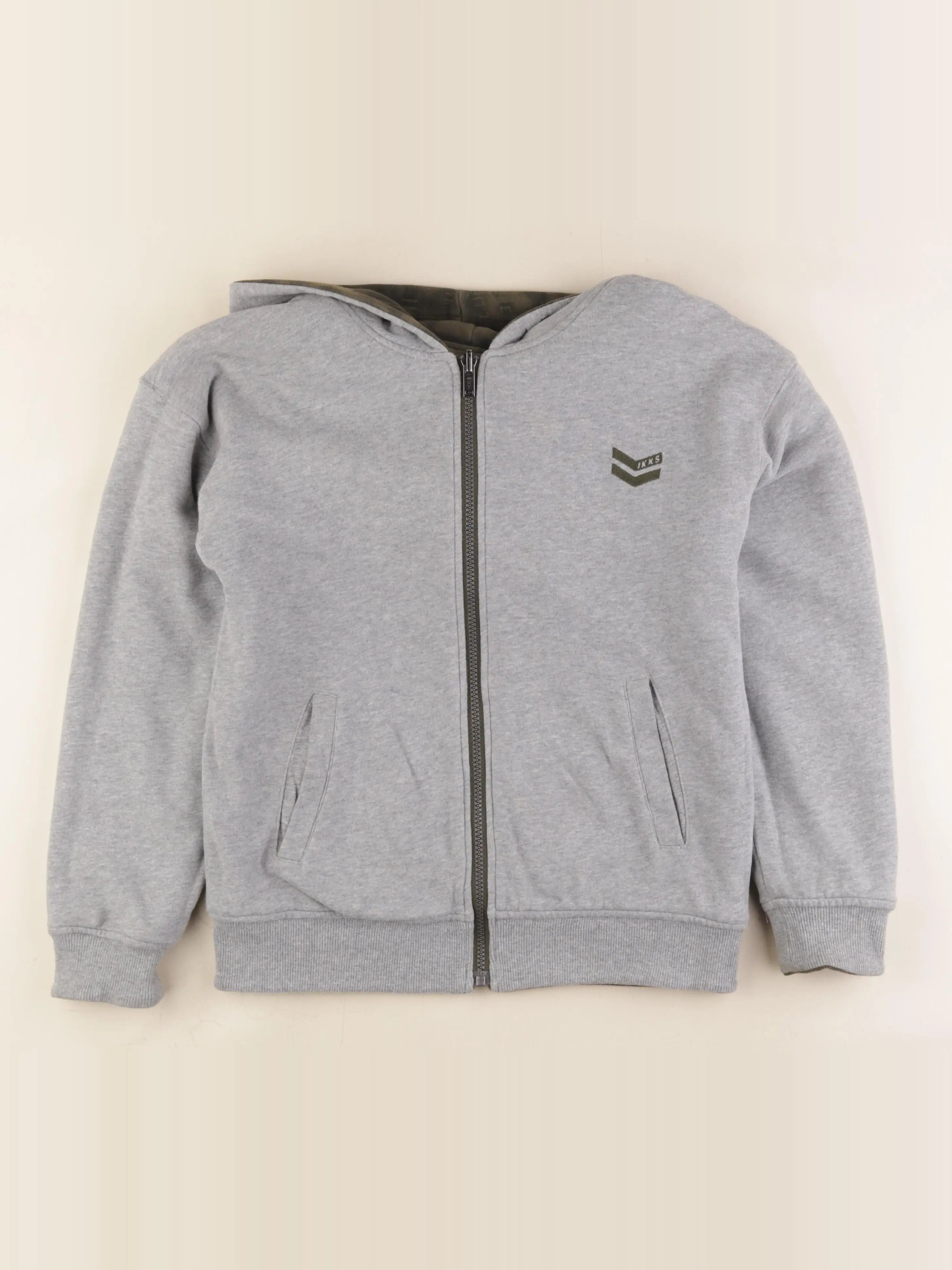 IKKS - sweat réversible vert - 12 ans