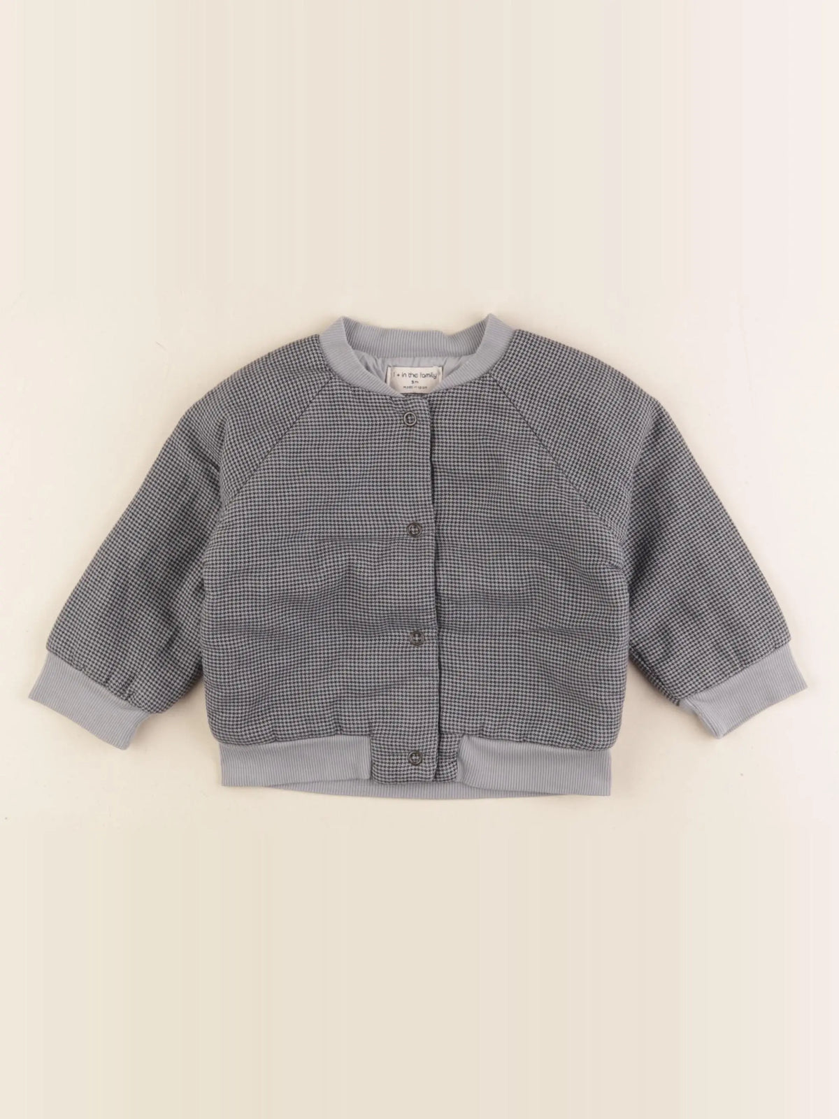 1+ In the family - veste bleu, gris - 9 mois