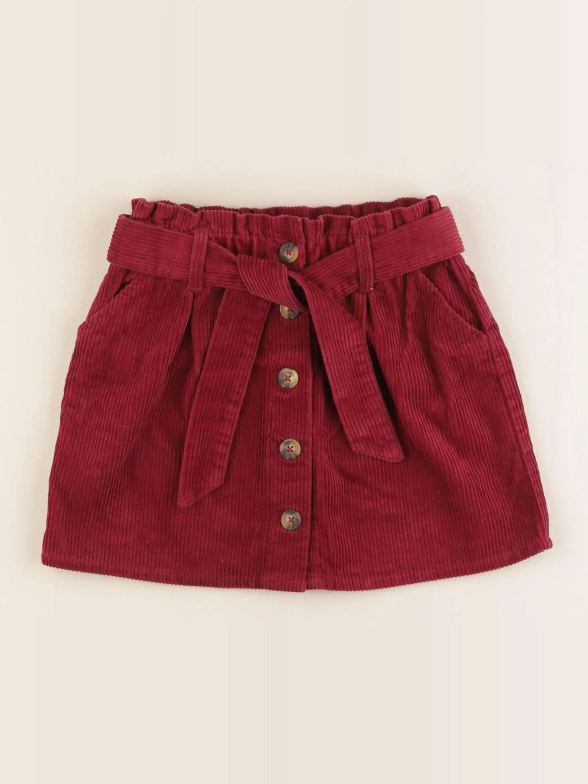Vertbaudet - jupe rouge - 6 ans