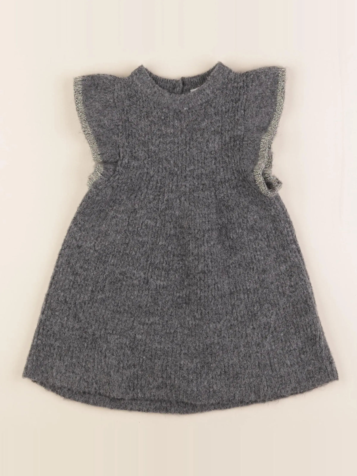 H&M - robe gris - 9/12 mois