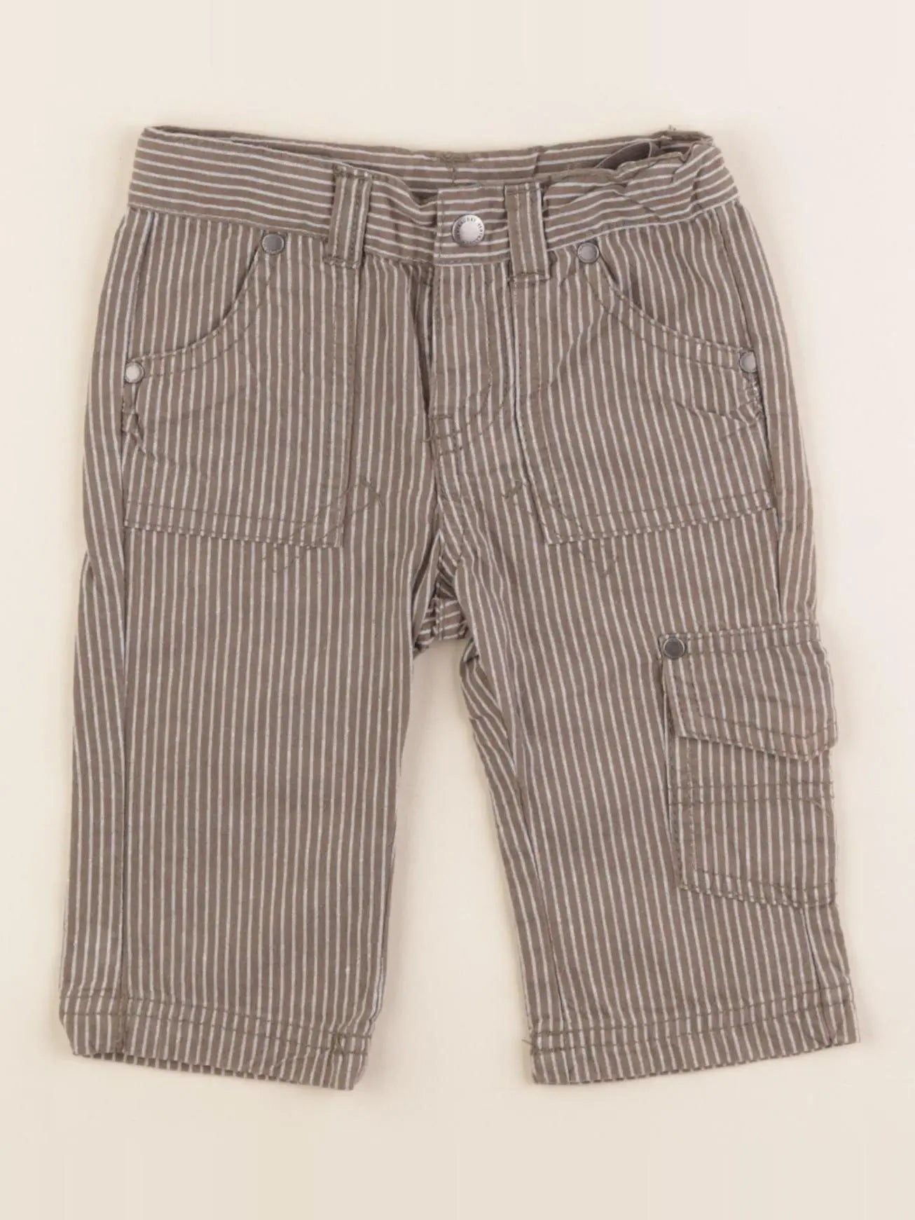 Vertbaudet - pantalon marron - 9 mois