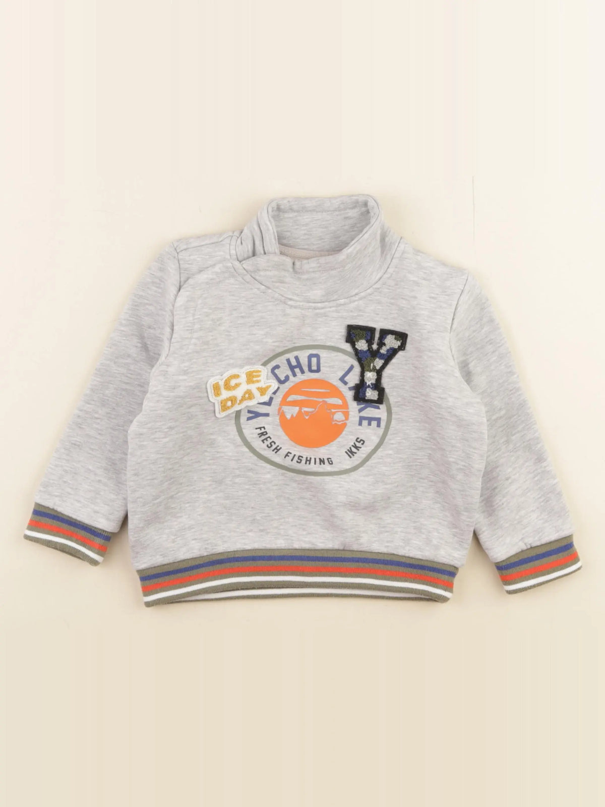 IKKS - sweat gris - 18 mois