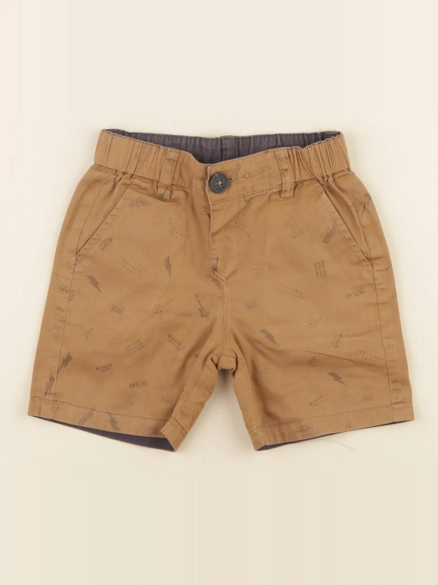 IKKS - short réversible marron - 18 mois