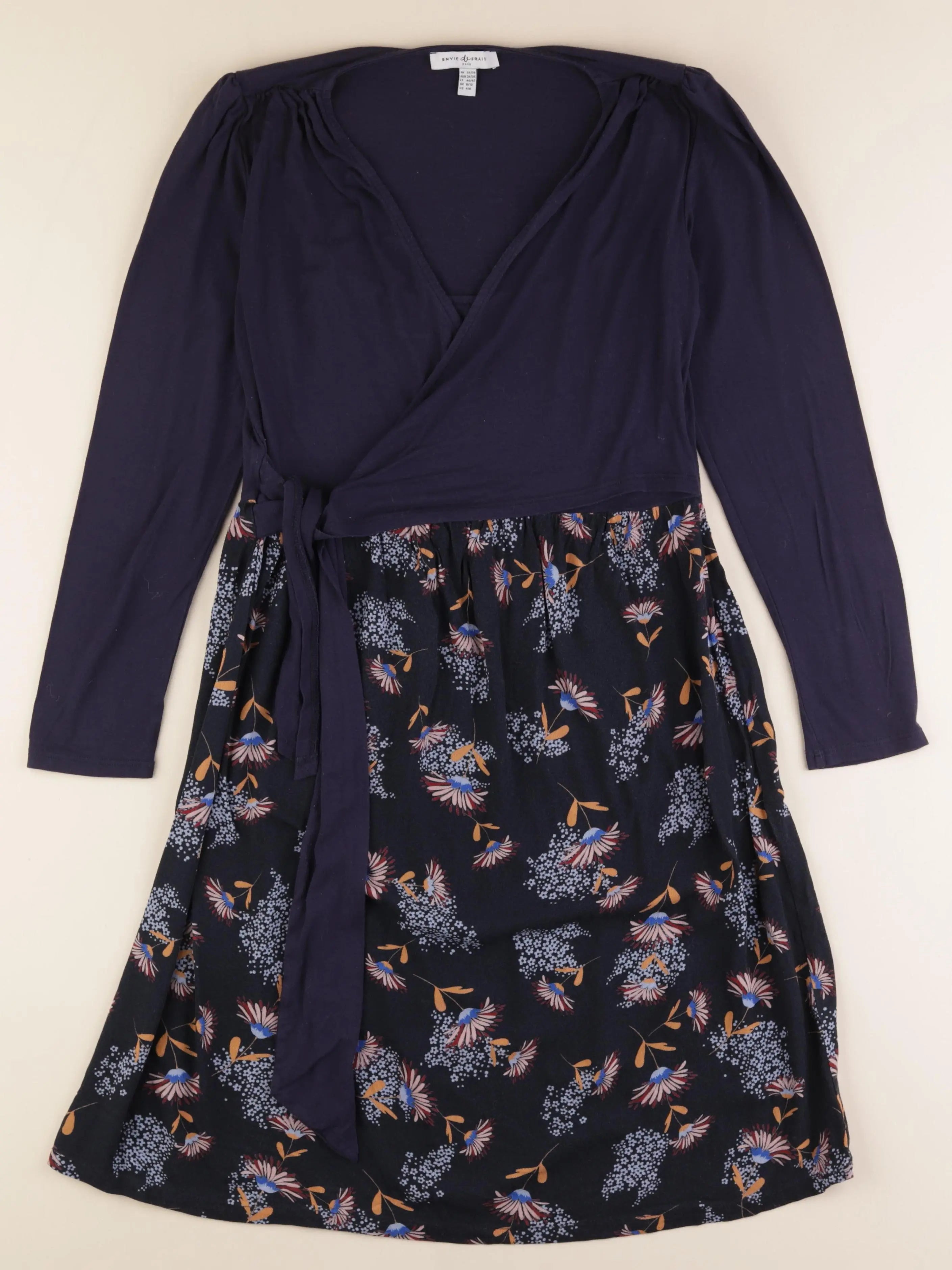 Envie de fraise - robe allaitement, grossesse bleu - 36 à 38